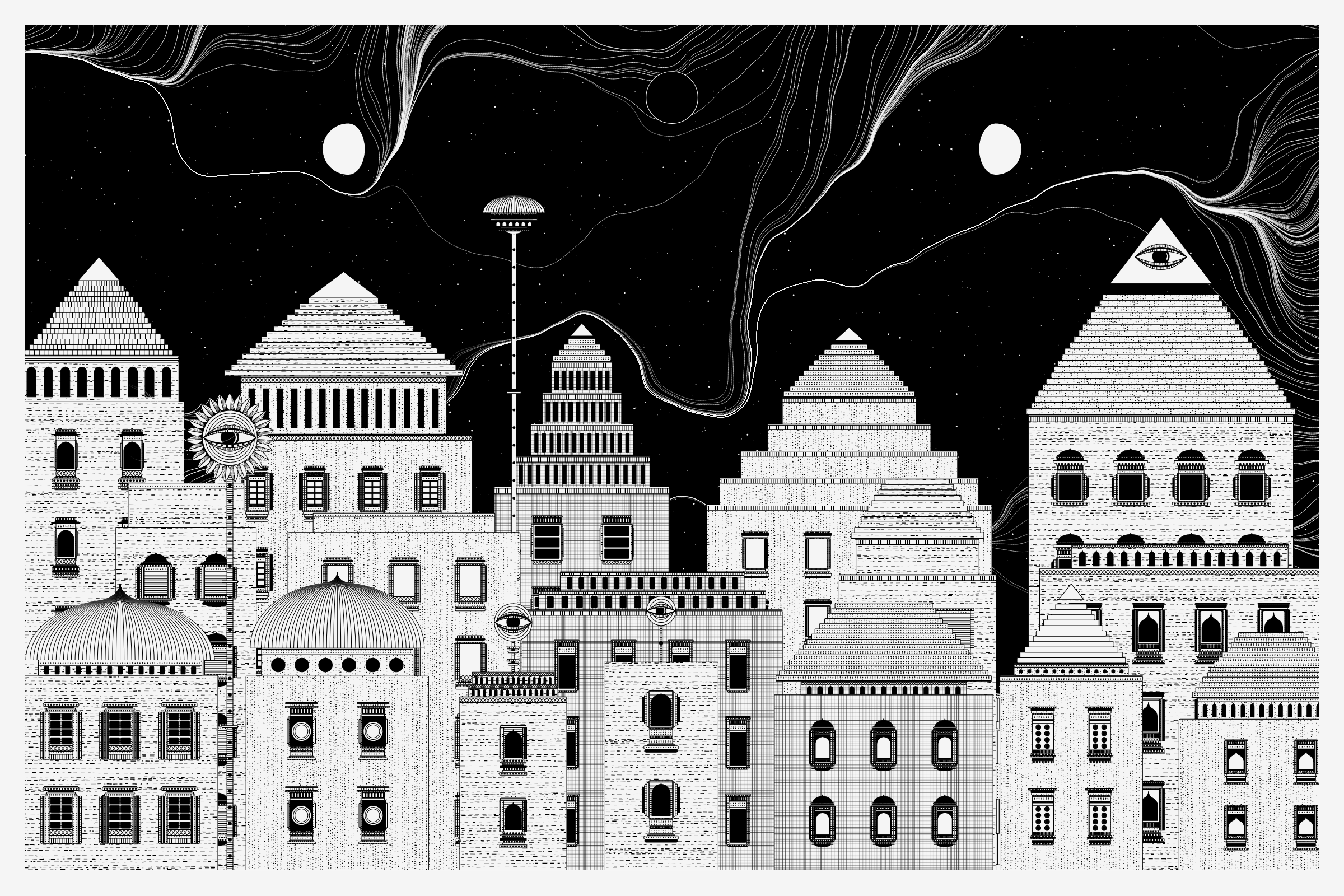 Art Blocks - Art Blocks v2 - Alan Ki Aankhen #385 - NFT # 333000385