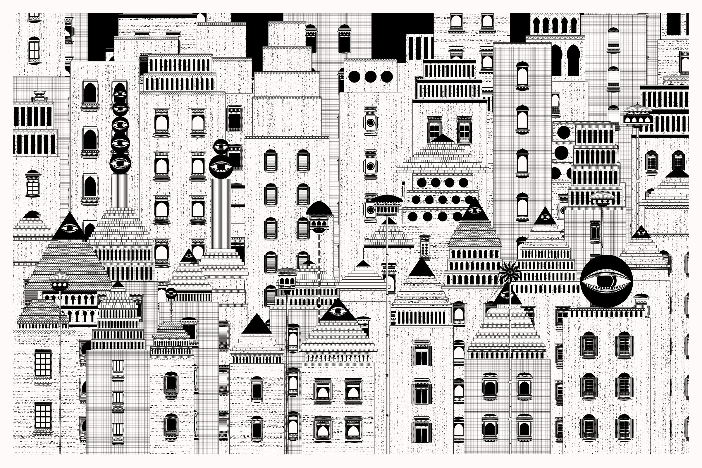 Art Blocks - Art Blocks v2 - Alan Ki Aankhen #390 - NFT # 333000390