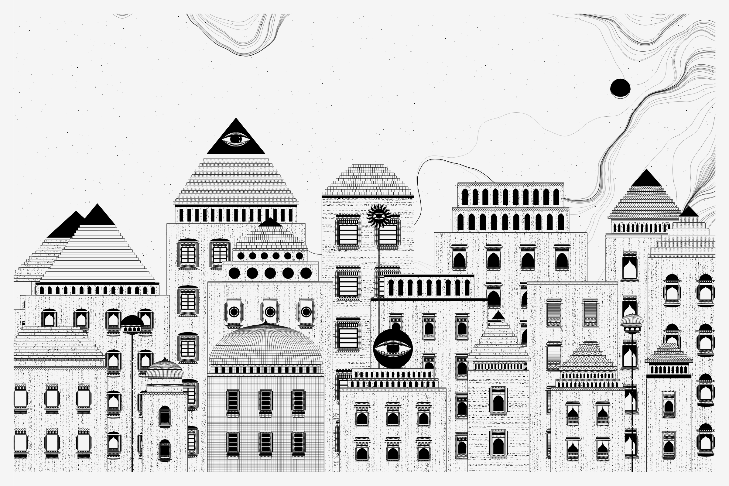 Art Blocks - Art Blocks v2 - Alan Ki Aankhen #395 - NFT # 333000395