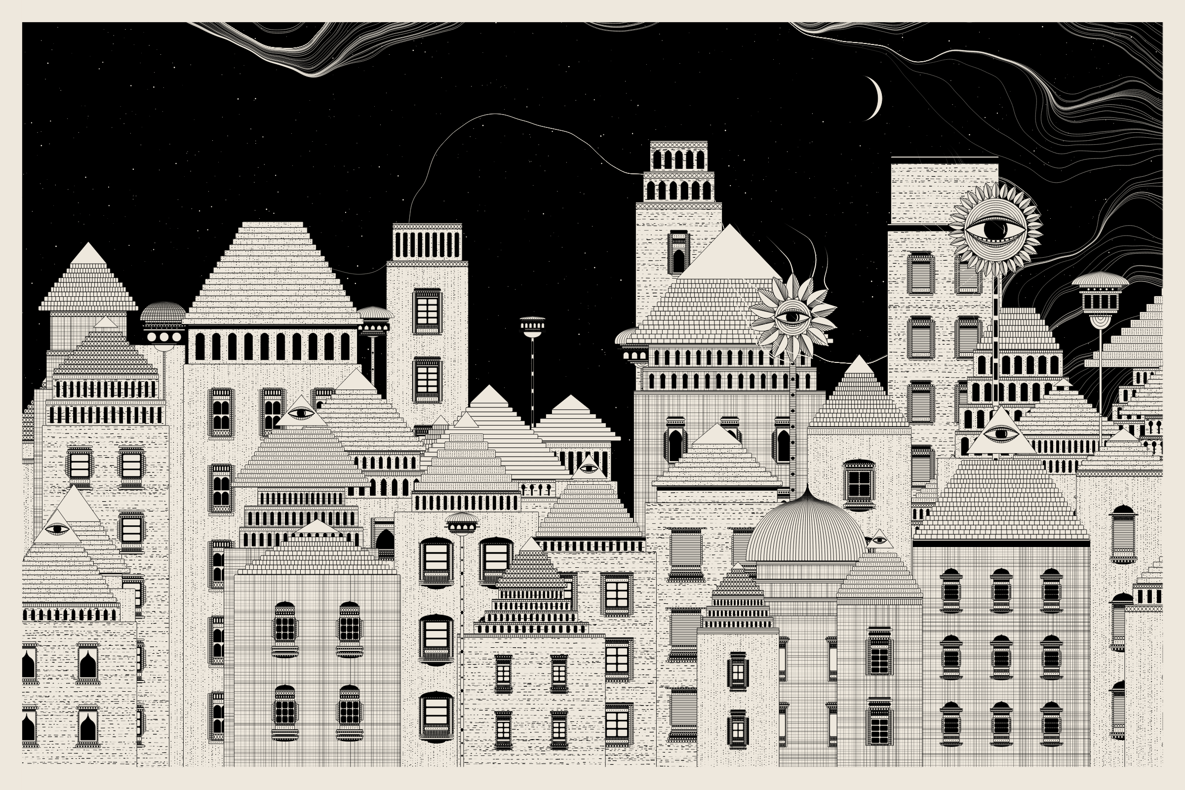 Art Blocks - Art Blocks v2 - Alan Ki Aankhen #411 - NFT # 333000411