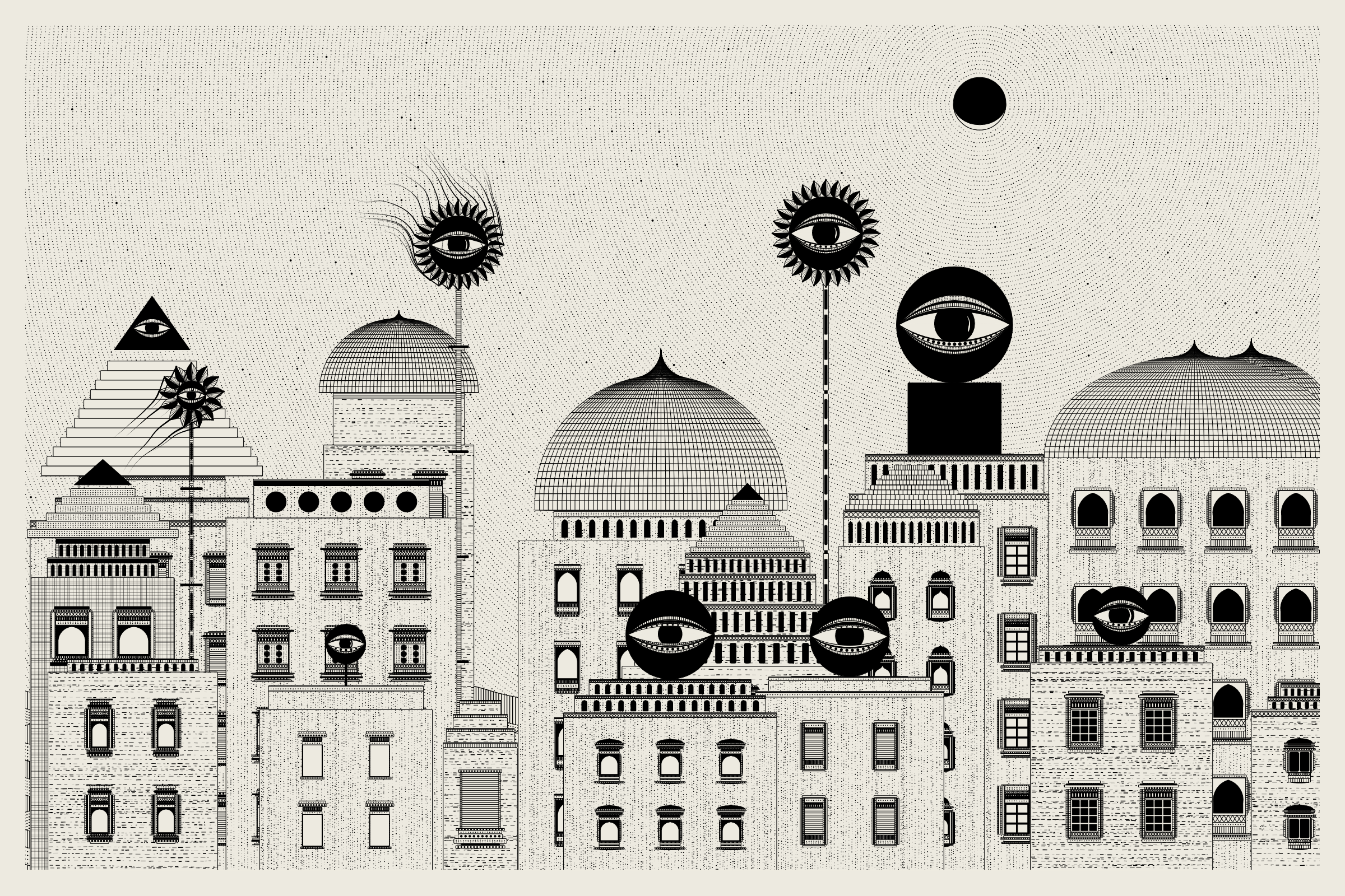 Art Blocks - Art Blocks v2 - Alan Ki Aankhen #414 - NFT # 333000414