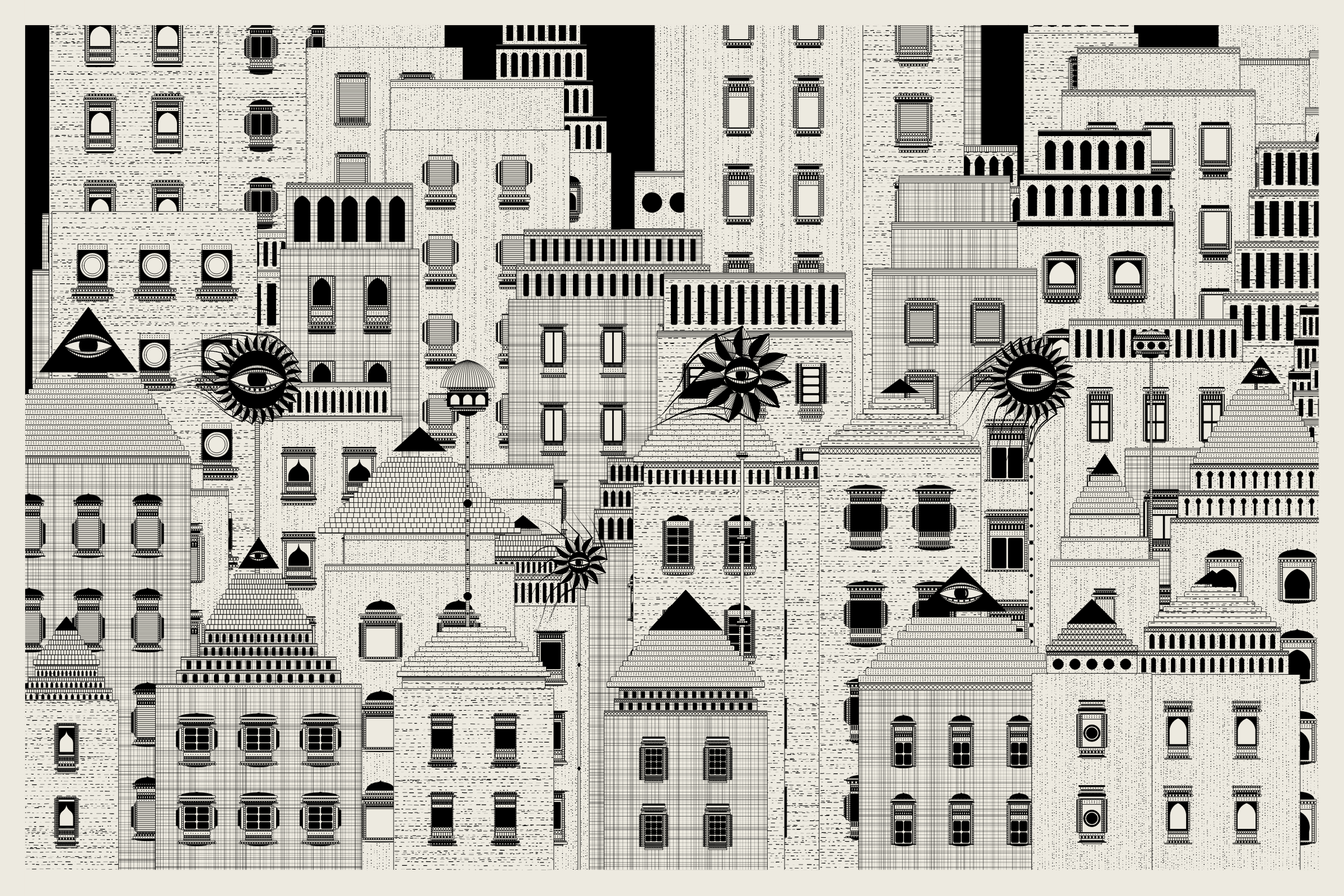 Art Blocks - Art Blocks v2 - Alan Ki Aankhen #443 - NFT # 333000443