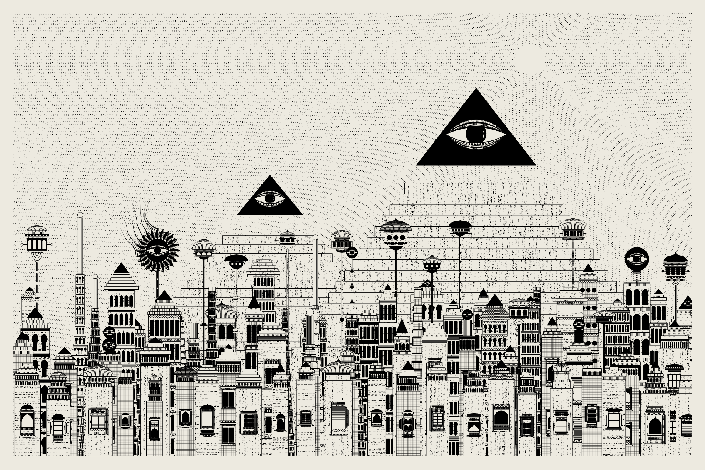 Art Blocks - Art Blocks v2 - Alan Ki Aankhen #445 - NFT # 333000445