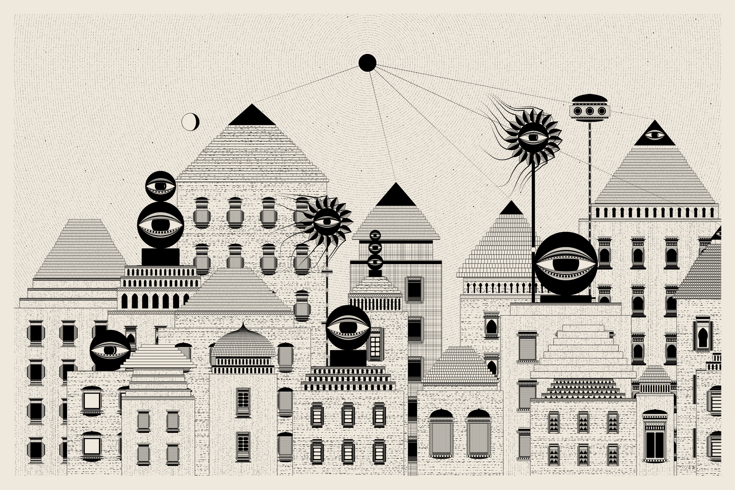 Art Blocks - Art Blocks v2 - Alan Ki Aankhen #456 - NFT # 333000456