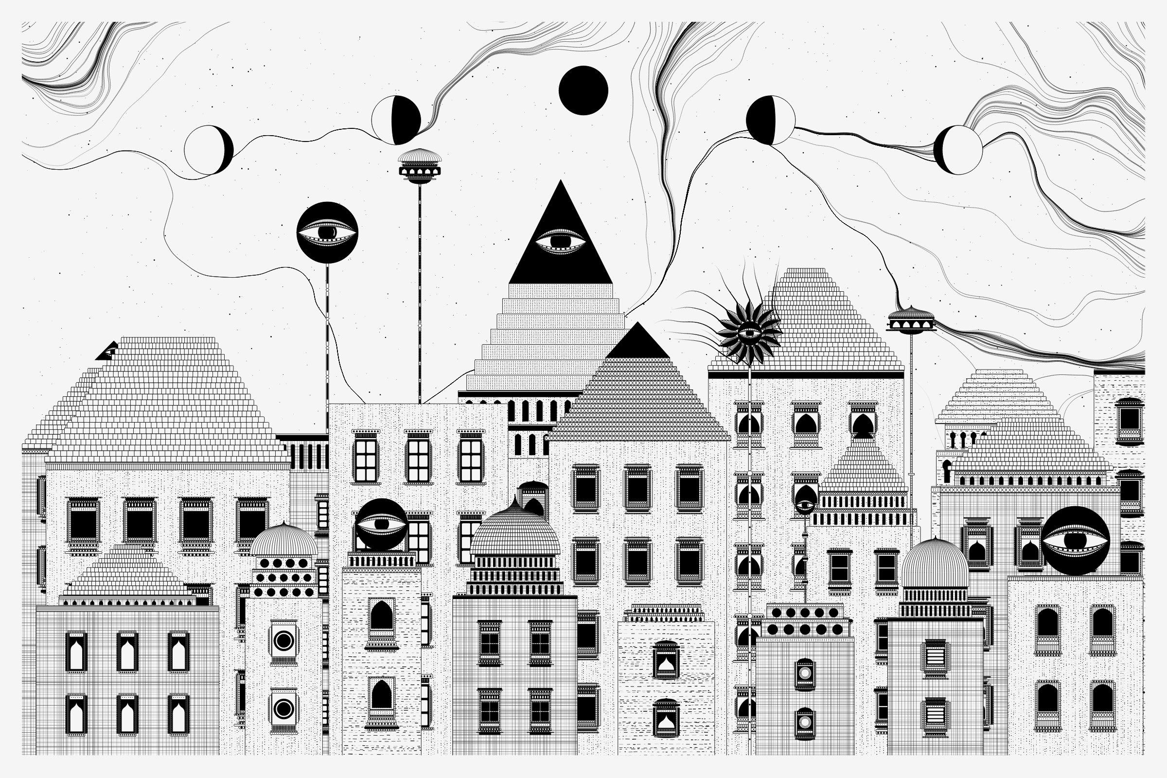 Art Blocks - Art Blocks v2 - Alan Ki Aankhen #458 - NFT # 333000458