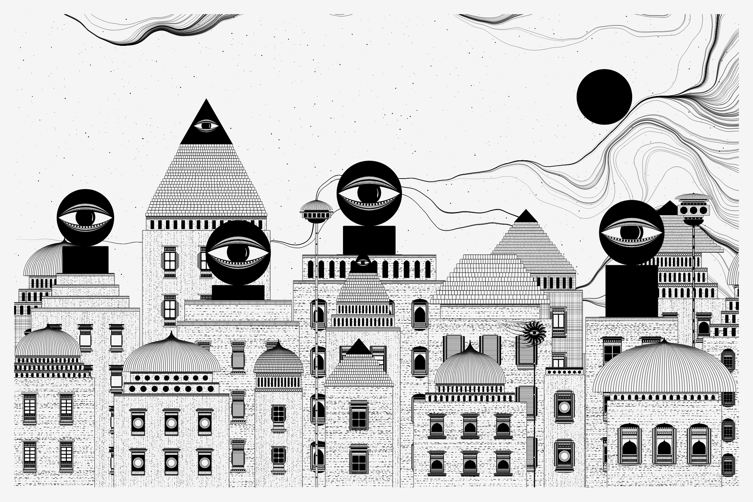 Art Blocks - Art Blocks v2 - Alan Ki Aankhen #485 - NFT # 333000485