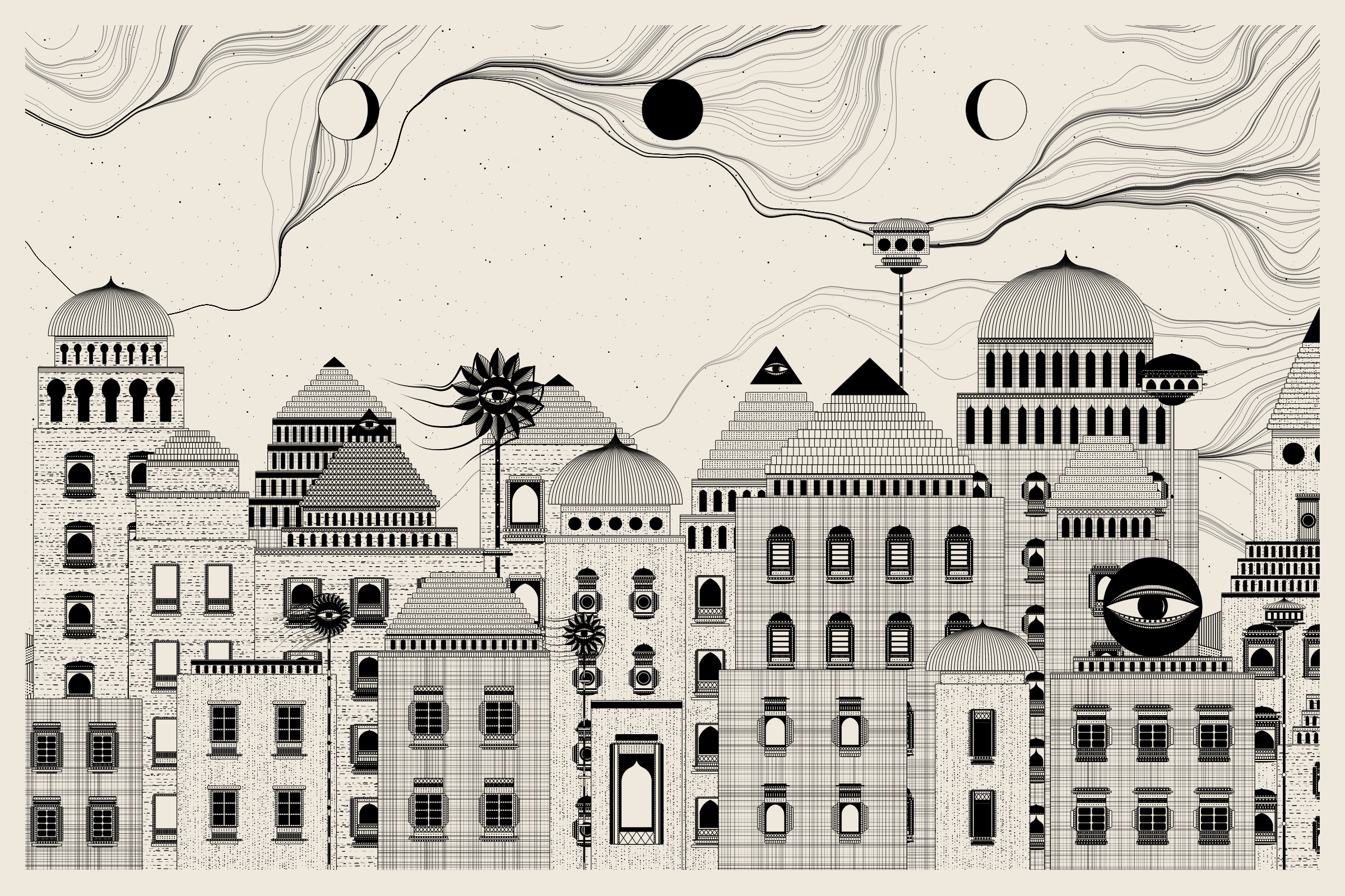 Art Blocks - Art Blocks v2 - Alan Ki Aankhen #488 - NFT # 333000488