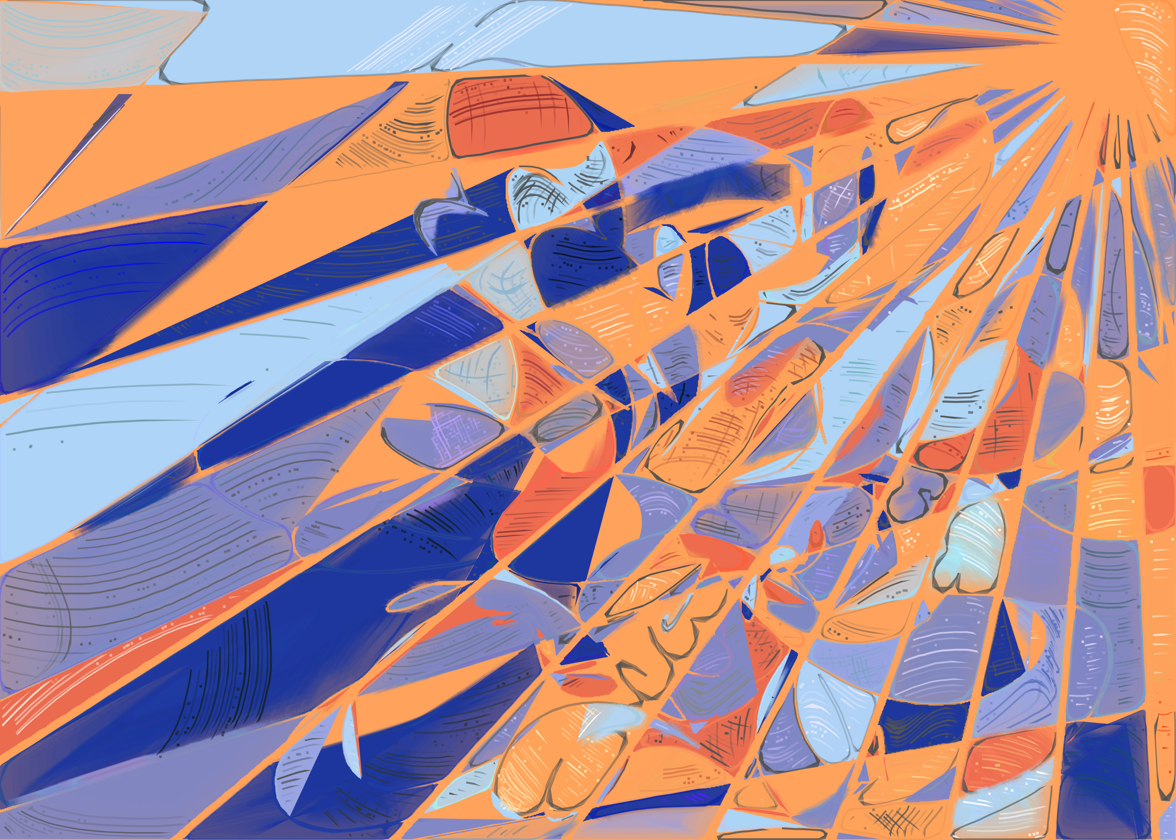 Art Blocks - Art Blocks v2 - Running Moon #2 - NFT # 334000002