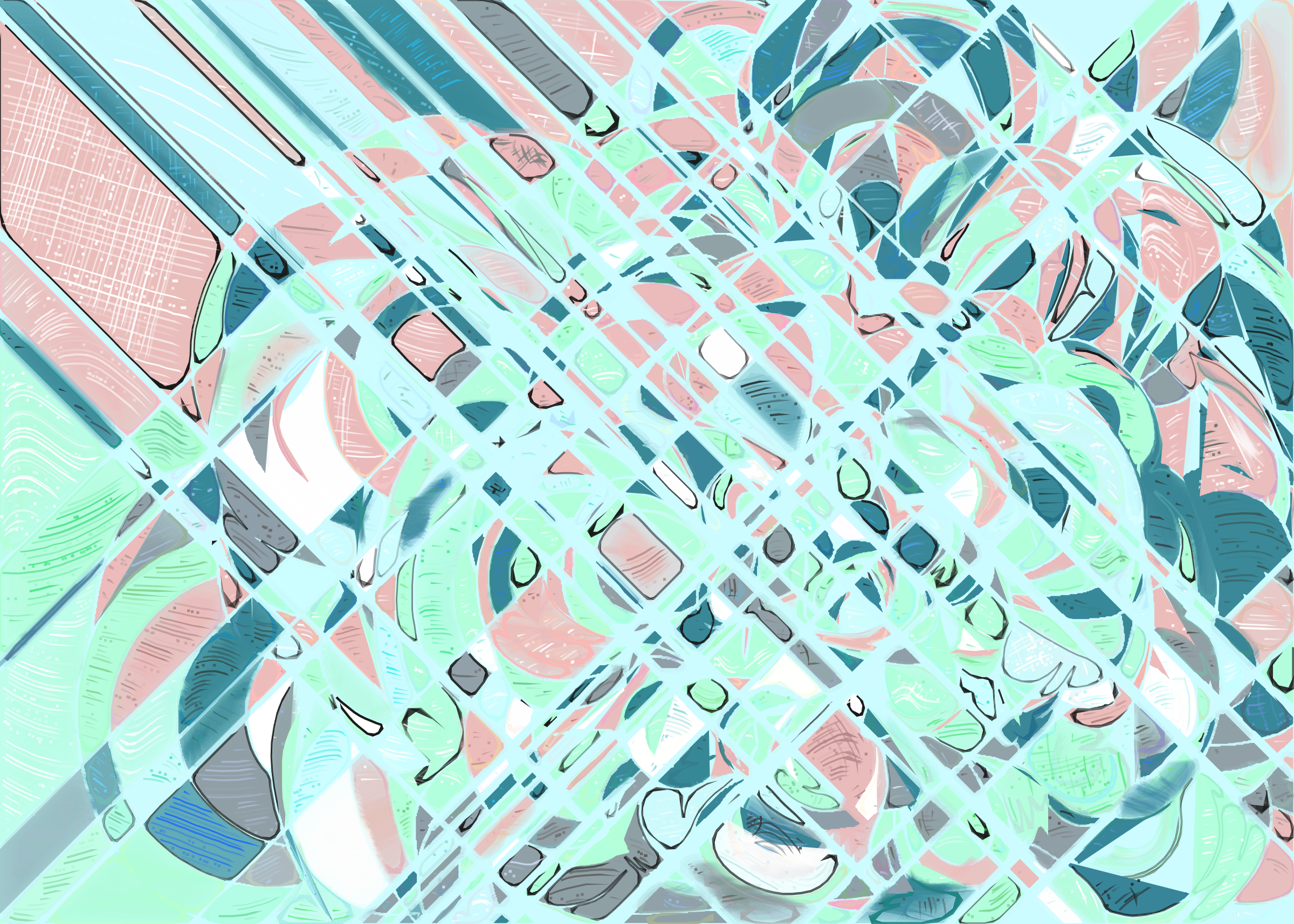 Art Blocks - Art Blocks v2 - Running Moon #7 - NFT # 334000007