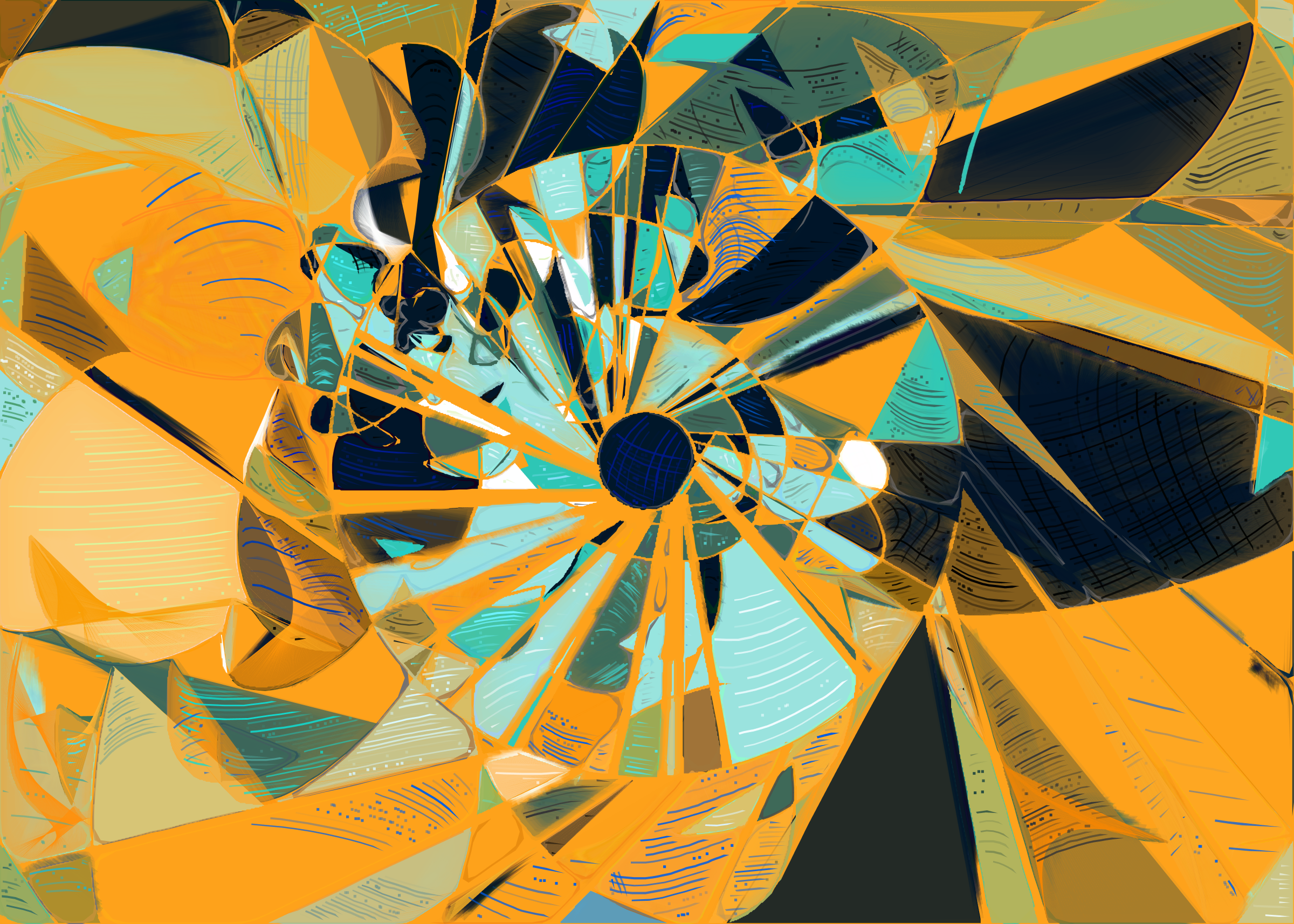 Art Blocks - Art Blocks v2 - Running Moon #9 - NFT # 334000009