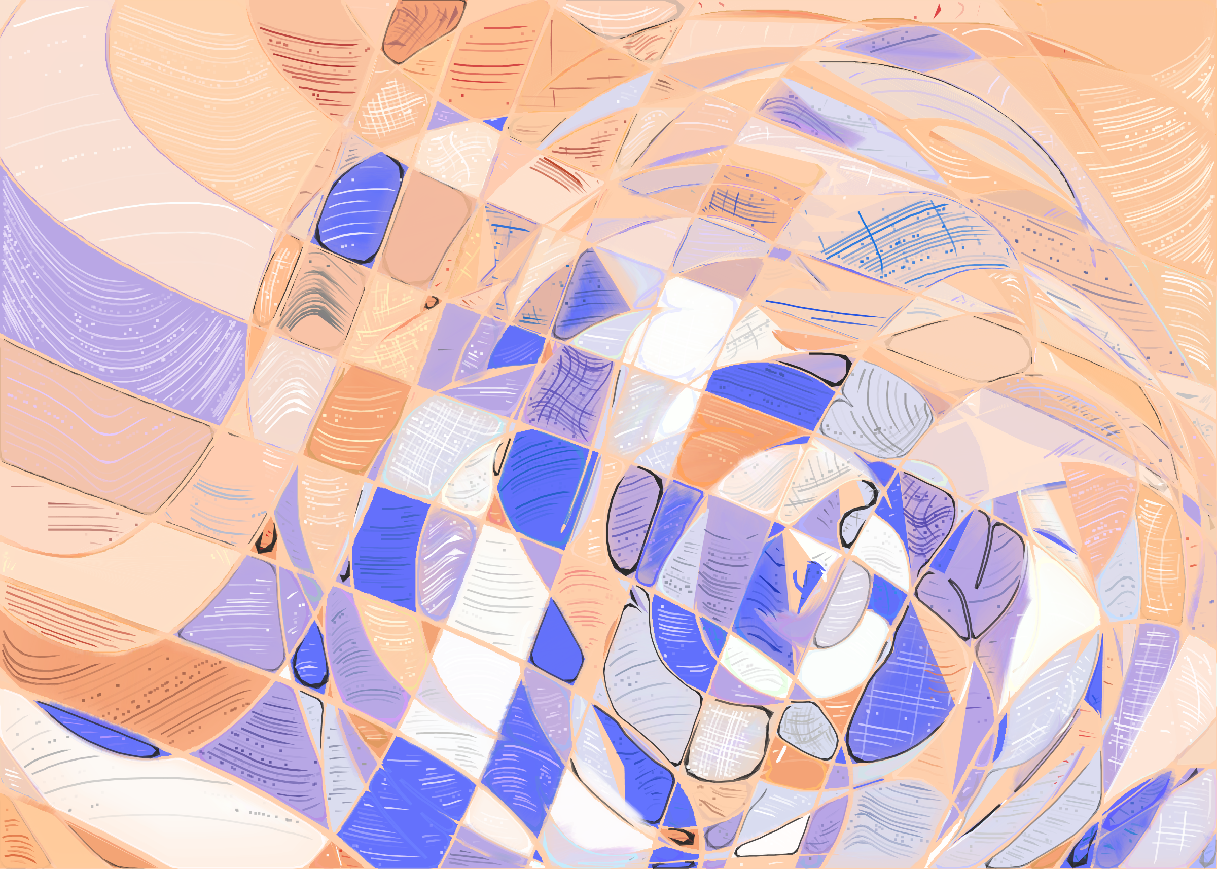 Art Blocks - Art Blocks v2 - Running Moon #14 - NFT # 334000014