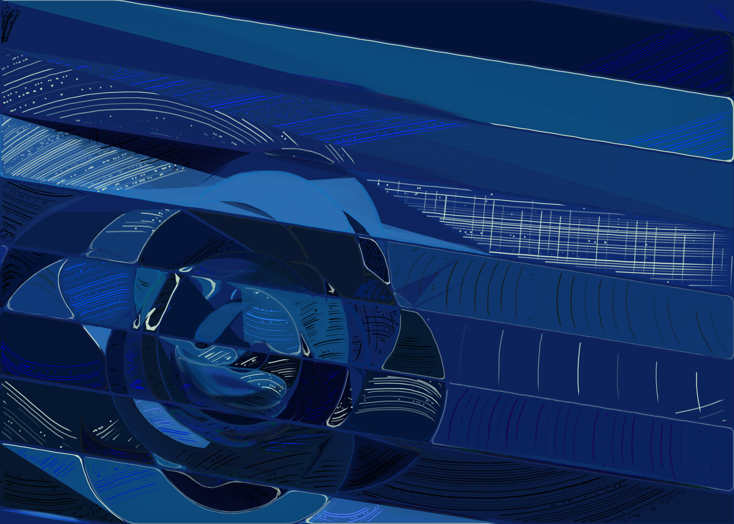 Art Blocks - Art Blocks v2 - Running Moon #33 - NFT # 334000033