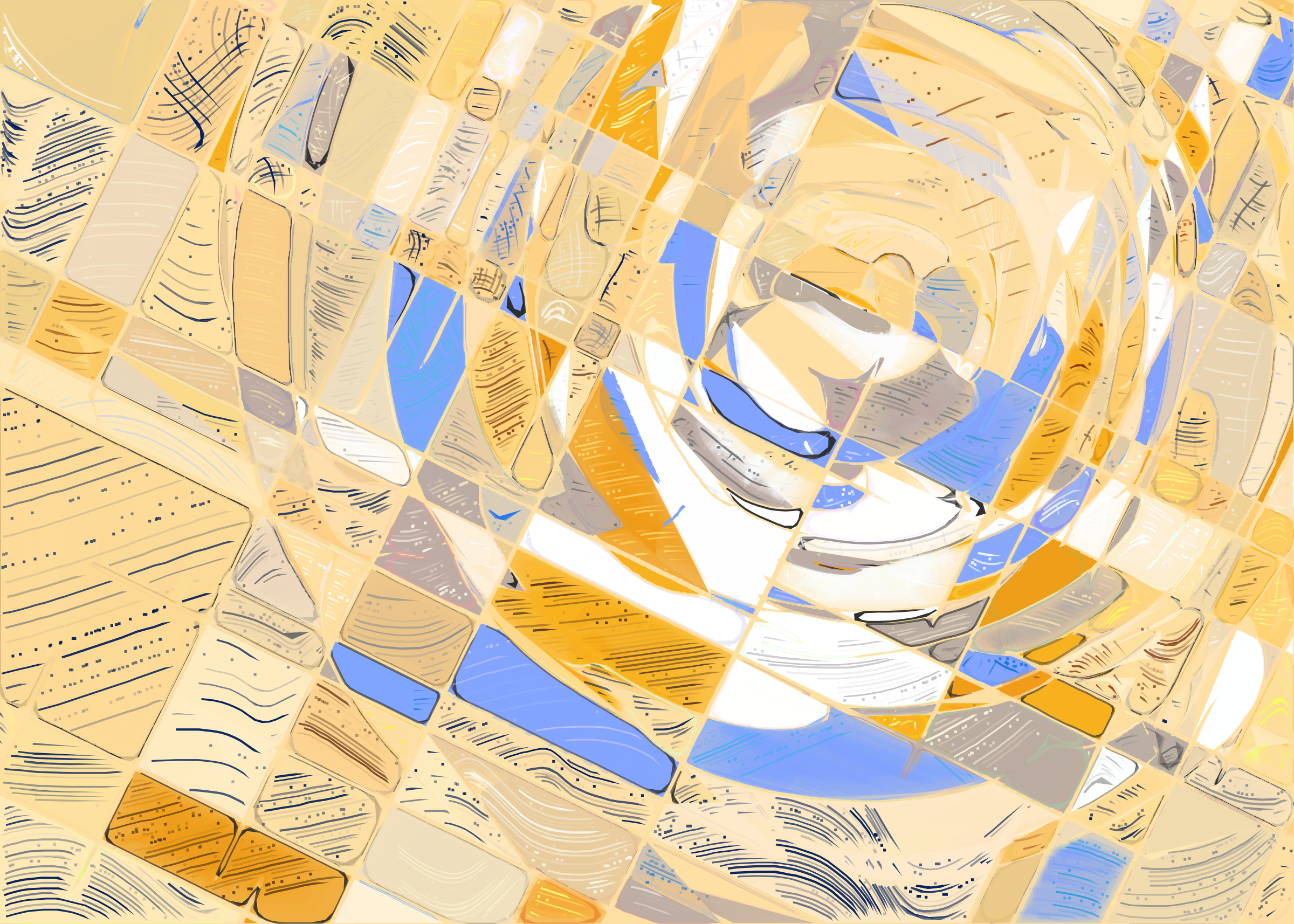 Art Blocks - Art Blocks v2 - Running Moon #43 - NFT # 334000043