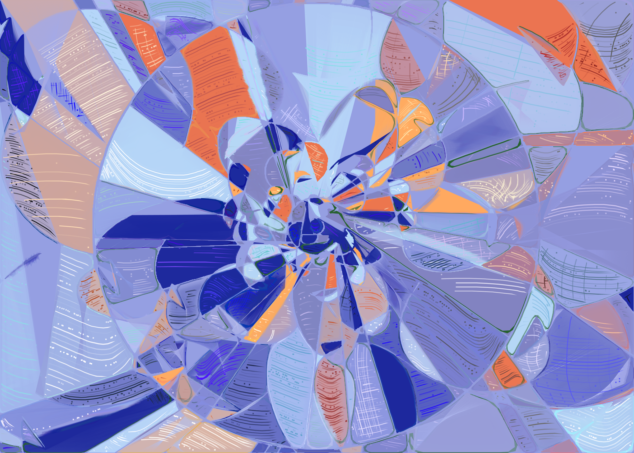 Art Blocks - Art Blocks v2 - Running Moon #44 - NFT # 334000044