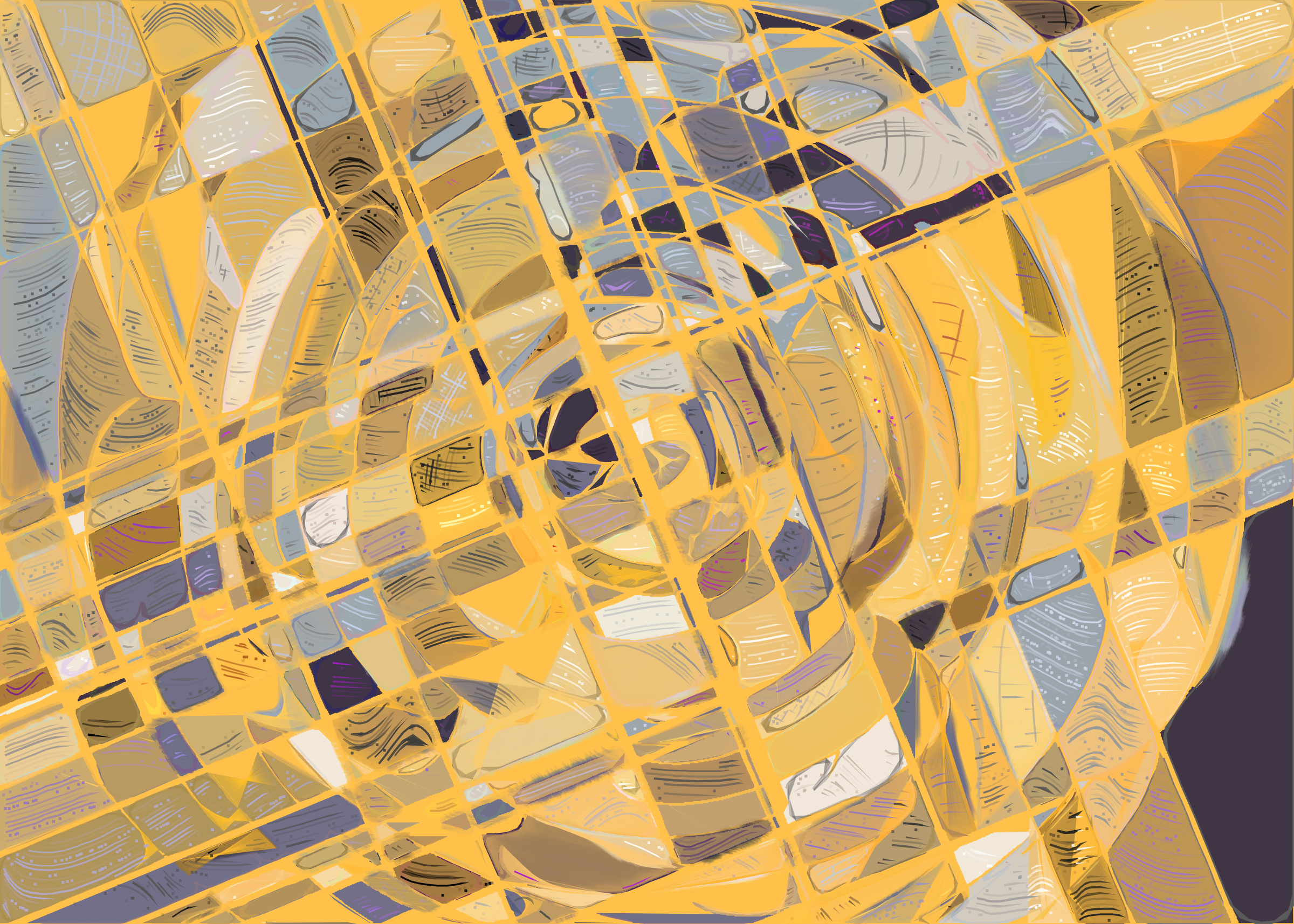 Art Blocks - Art Blocks v2 - Running Moon #61 - NFT # 334000061