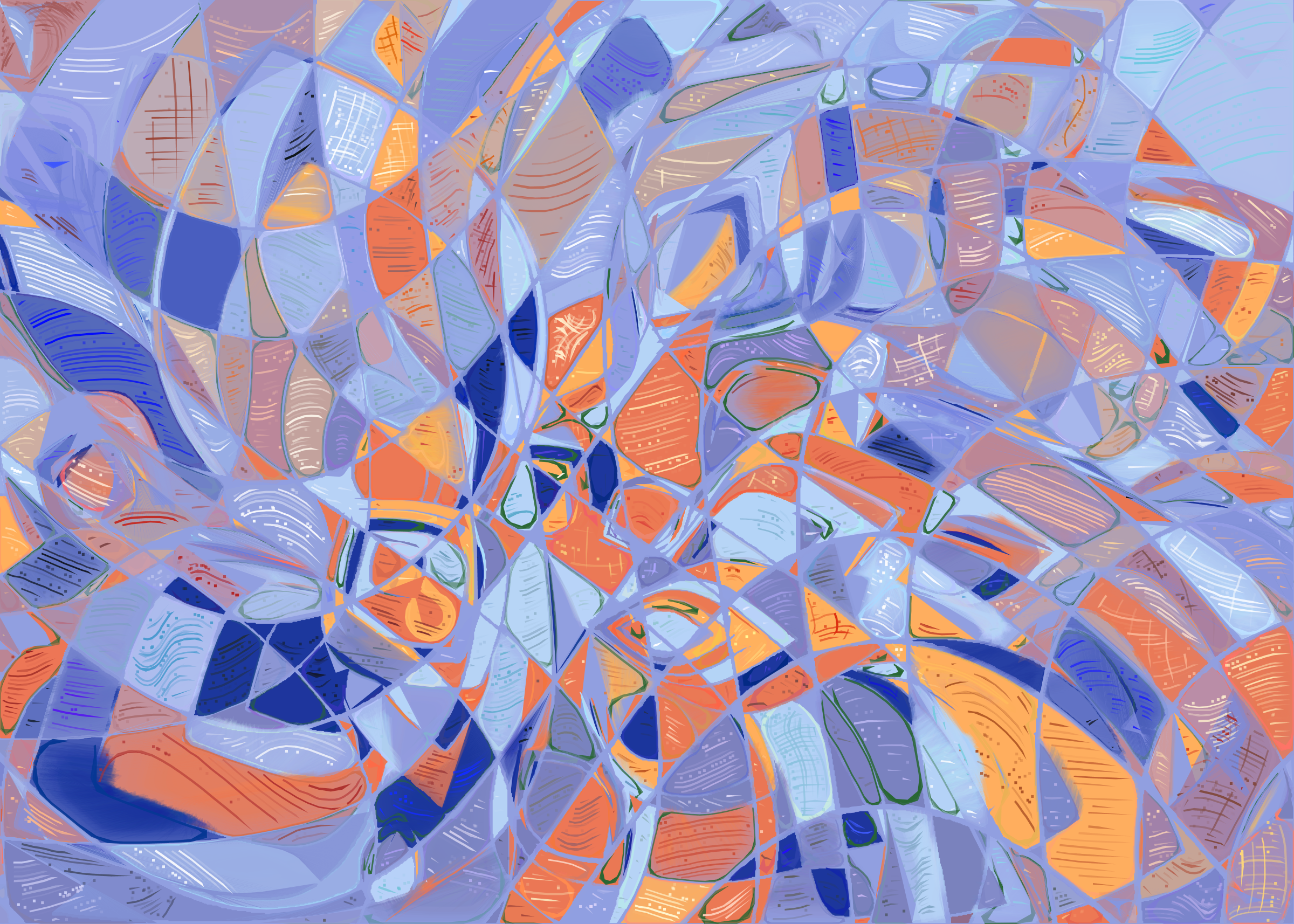 Art Blocks - Art Blocks v2 - Running Moon #76 - NFT # 334000076