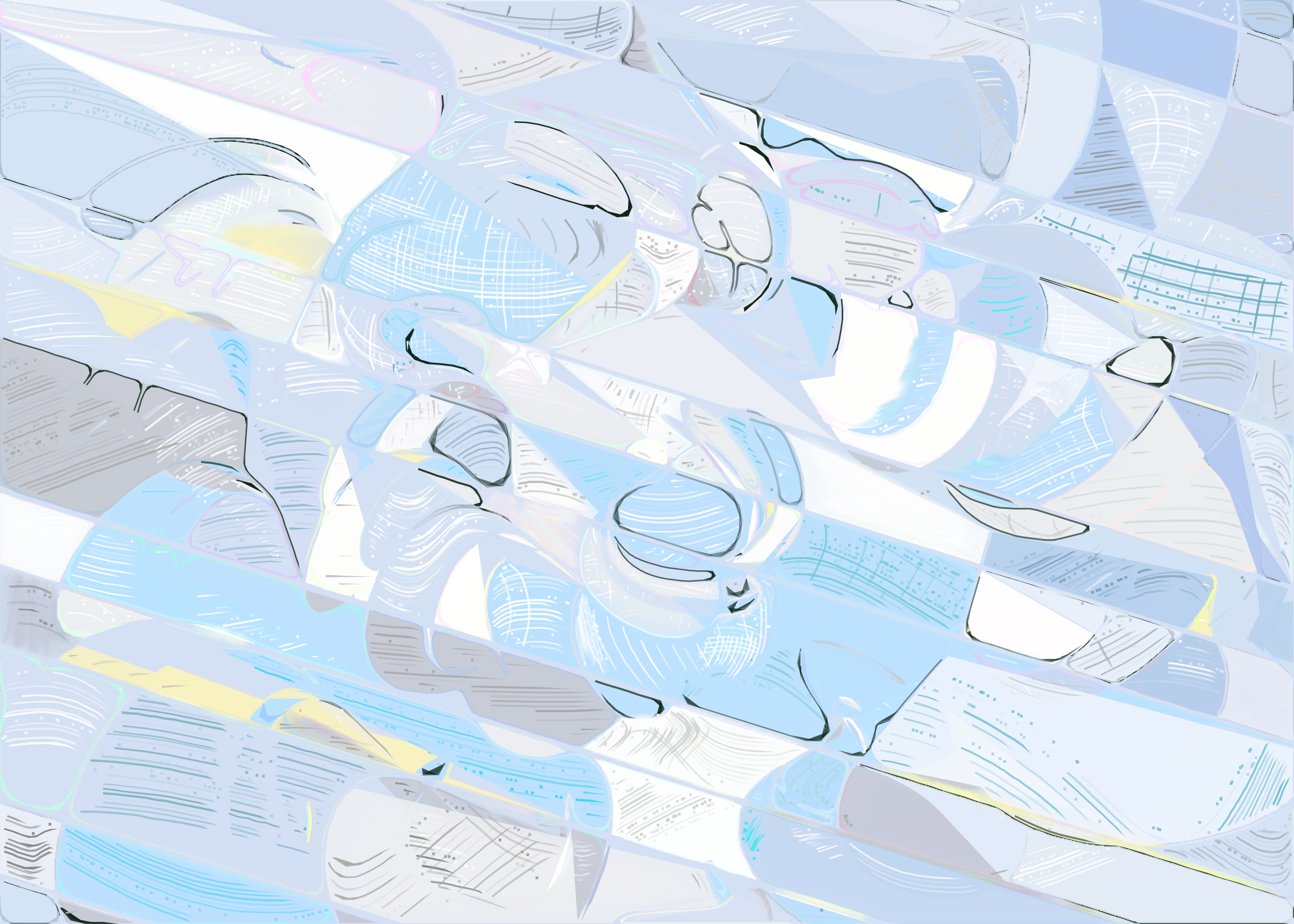 Art Blocks - Art Blocks v2 - Running Moon #95 - NFT # 334000095