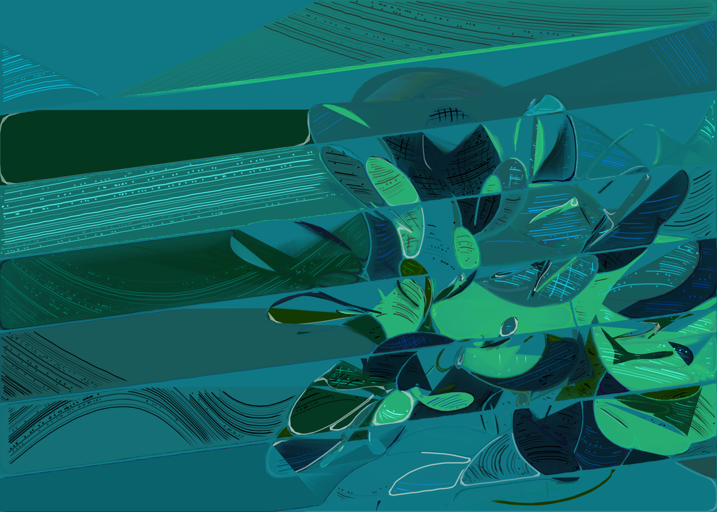 Art Blocks - Art Blocks v2 - Running Moon #97 - NFT # 334000097