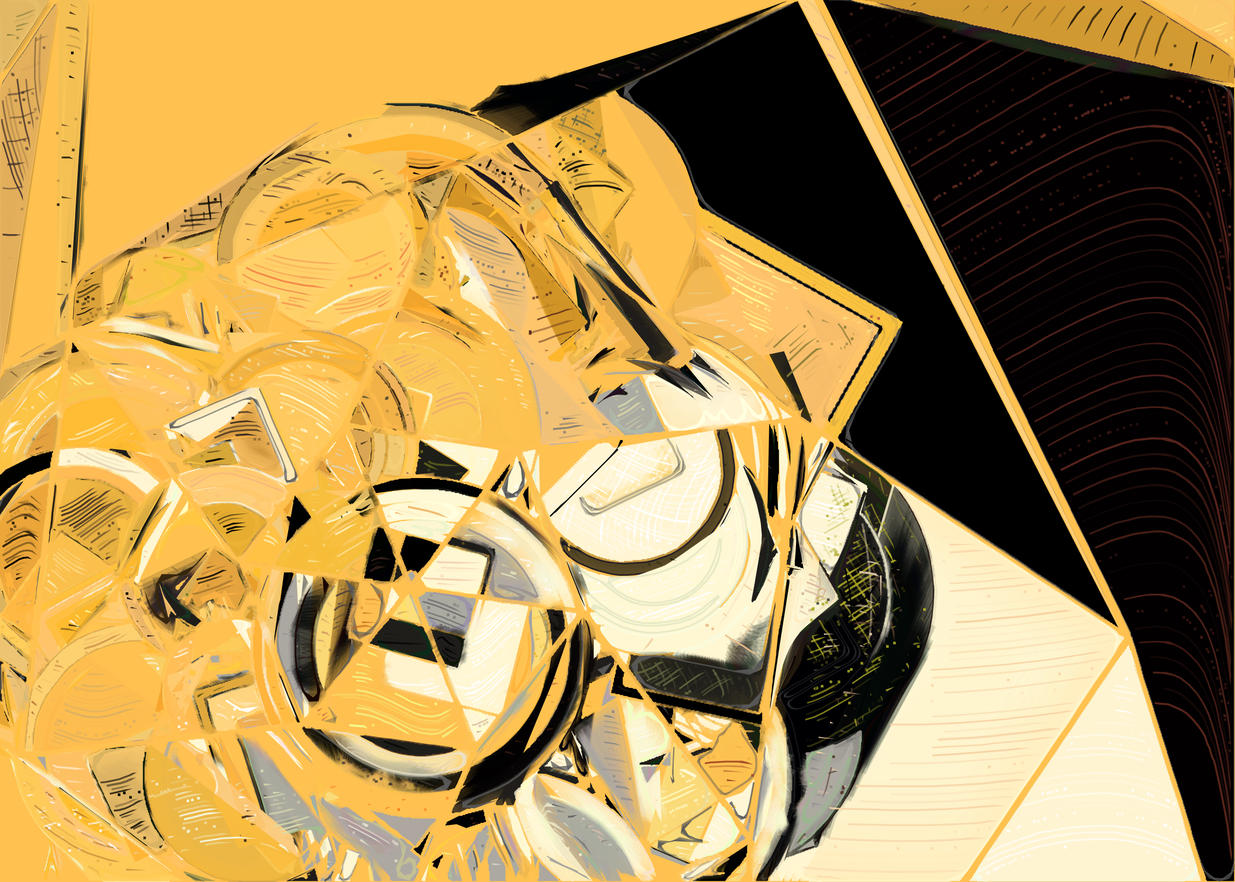 Art Blocks - Art Blocks v2 - Running Moon #110 - NFT # 334000110