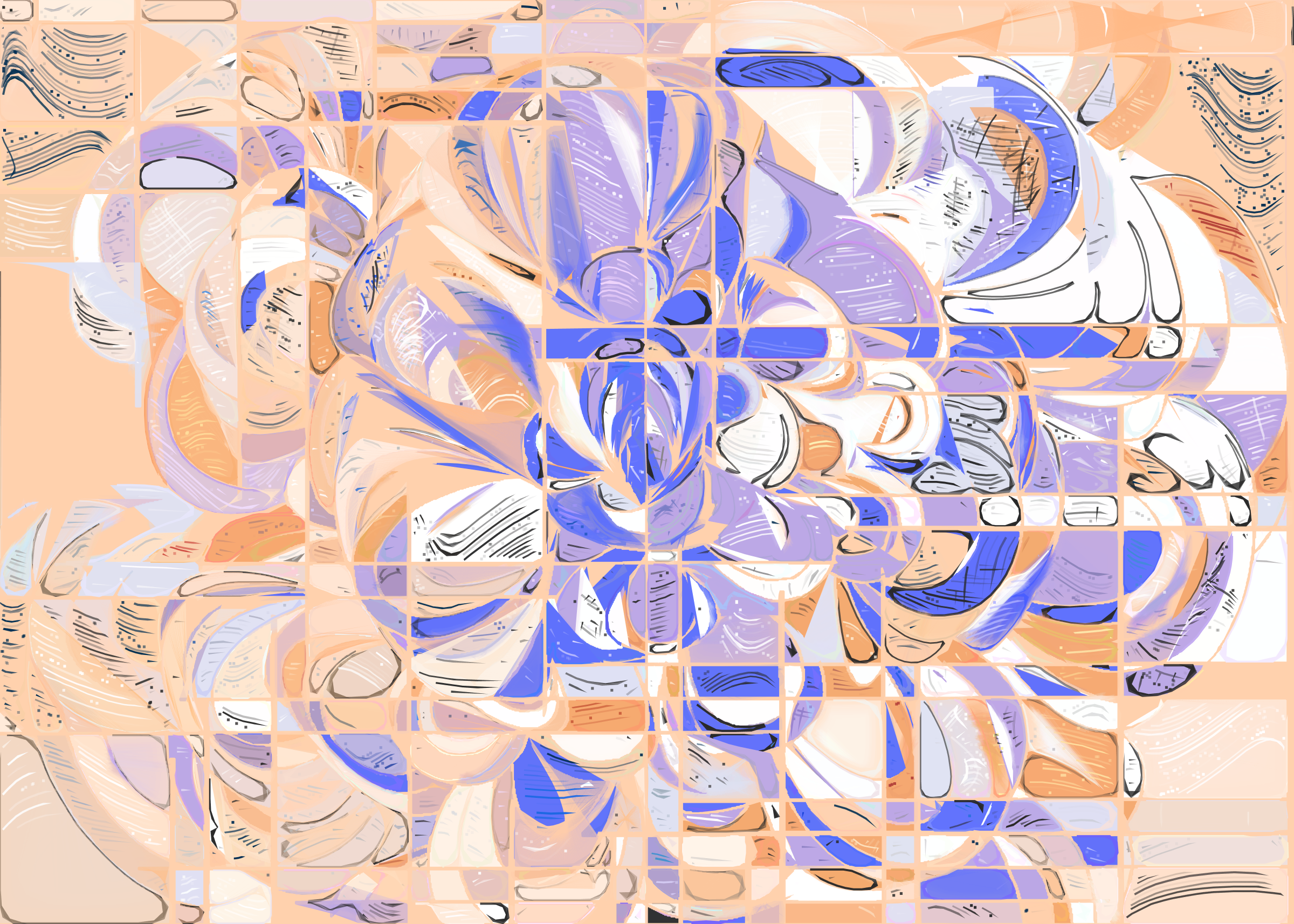 Art Blocks - Art Blocks v2 - Running Moon #128 - NFT # 334000128