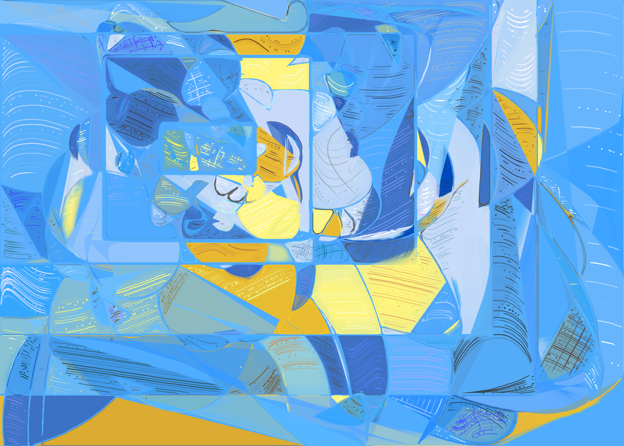 Art Blocks - Art Blocks v2 - Running Moon #130 - NFT # 334000130