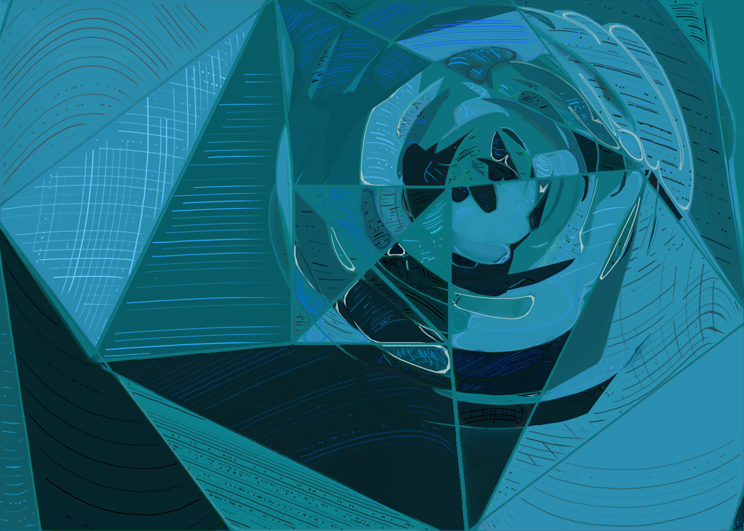 Art Blocks - Art Blocks v2 - Running Moon #136 - NFT # 334000136