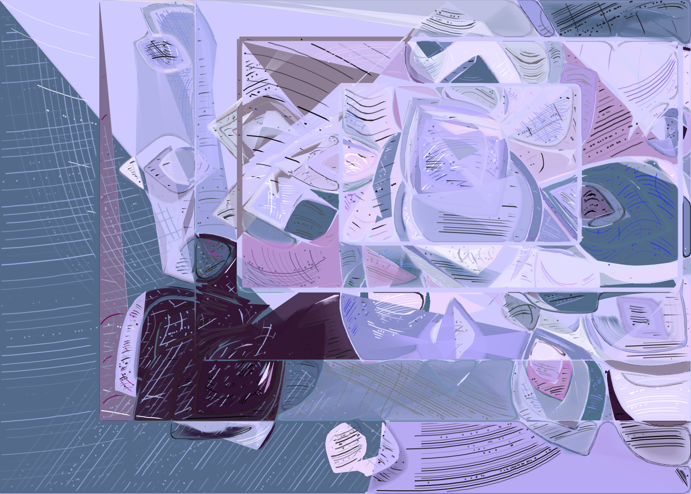 Art Blocks - Art Blocks v2 - Running Moon #155 - NFT # 334000155