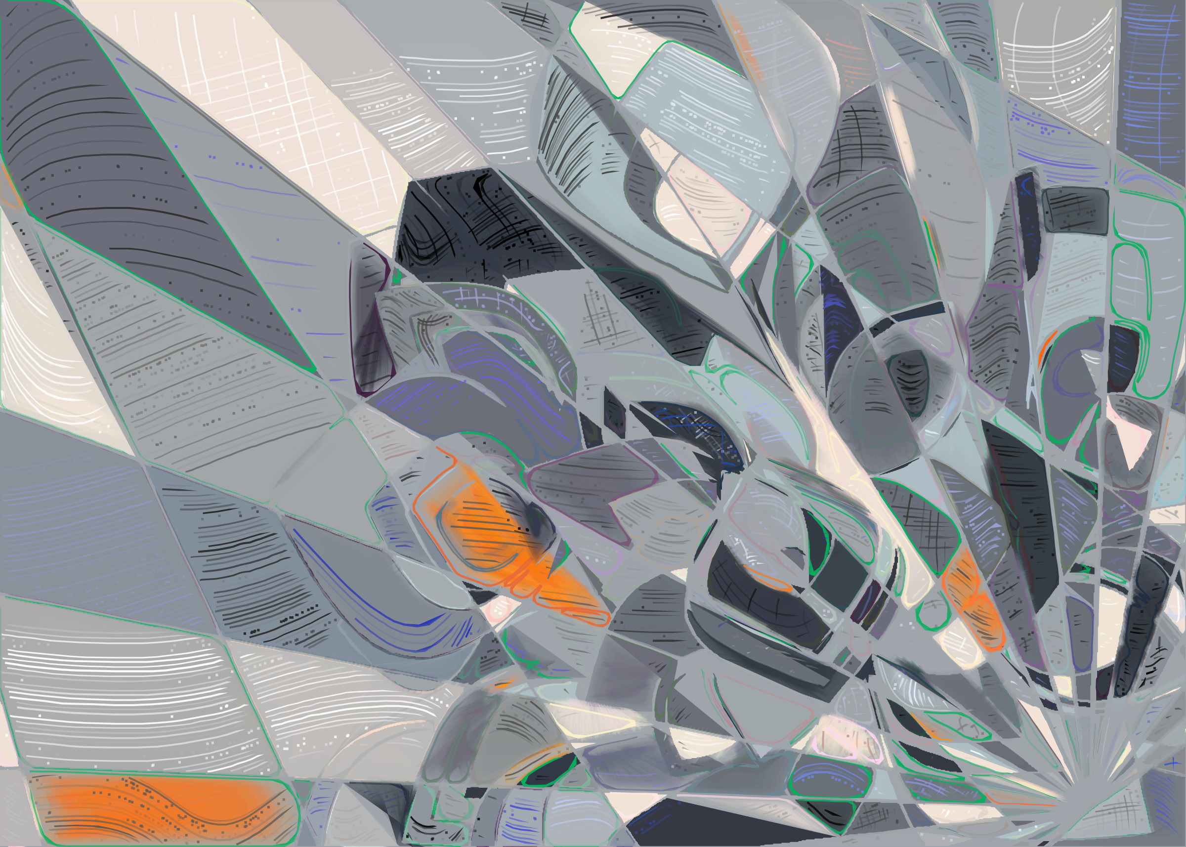 Art Blocks - Art Blocks v2 - Running Moon #157 - NFT # 334000157