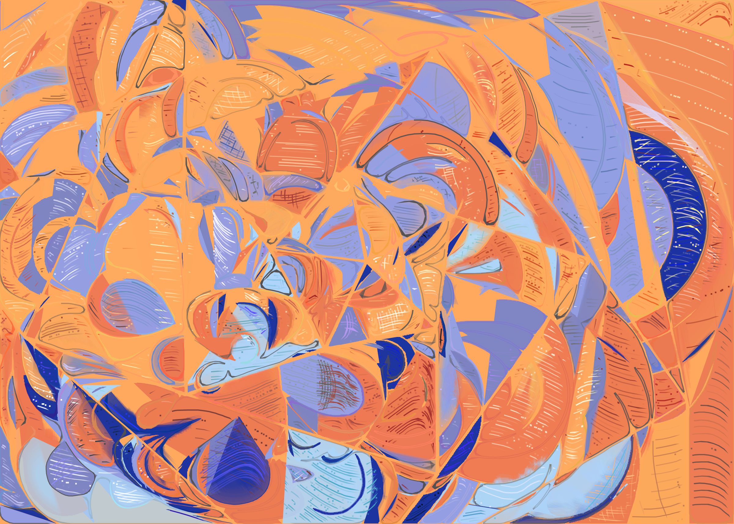 Art Blocks - Art Blocks v2 - Running Moon #160 - NFT # 334000160