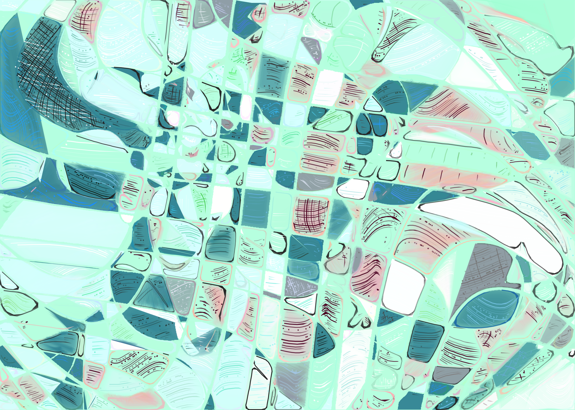 Art Blocks - Art Blocks v2 - Running Moon #162 - NFT # 334000162