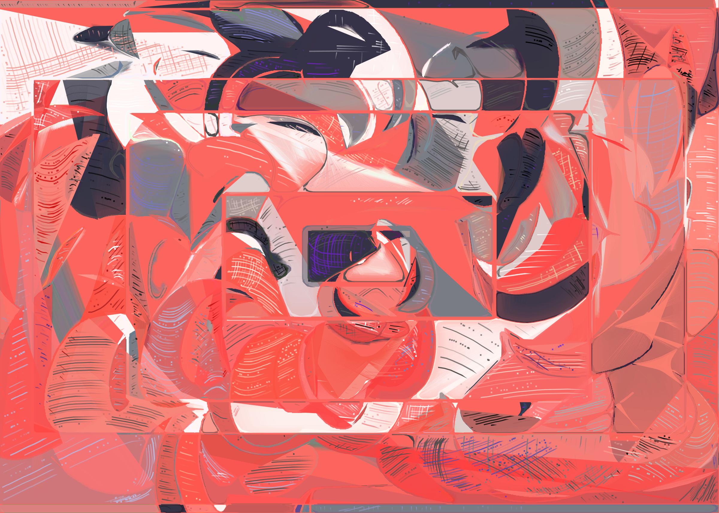 Art Blocks - Art Blocks v2 - Running Moon #163 - NFT # 334000163