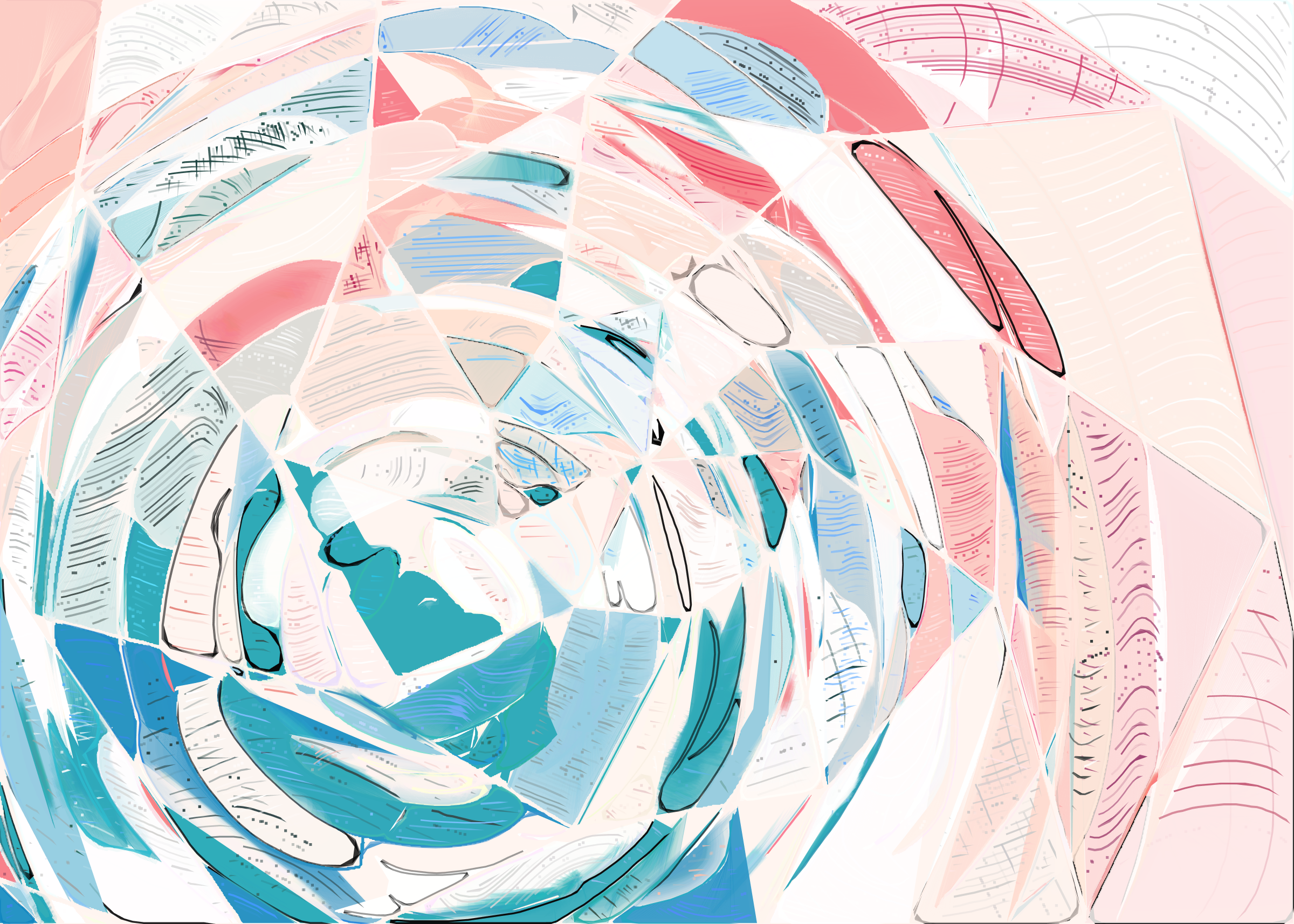 Art Blocks - Art Blocks v2 - Running Moon #166 - NFT # 334000166