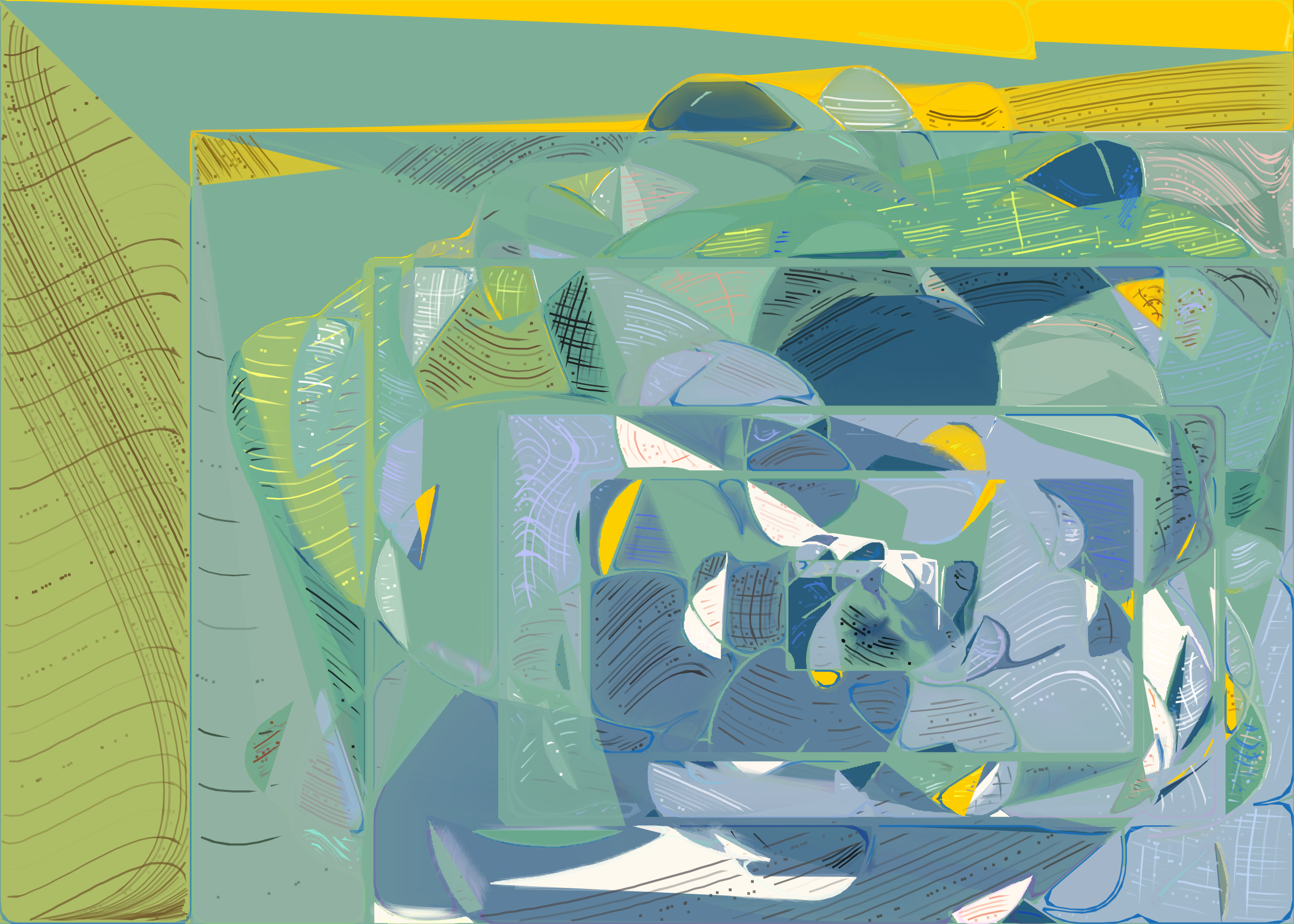 Art Blocks - Art Blocks v2 - Running Moon #176 - NFT # 334000176