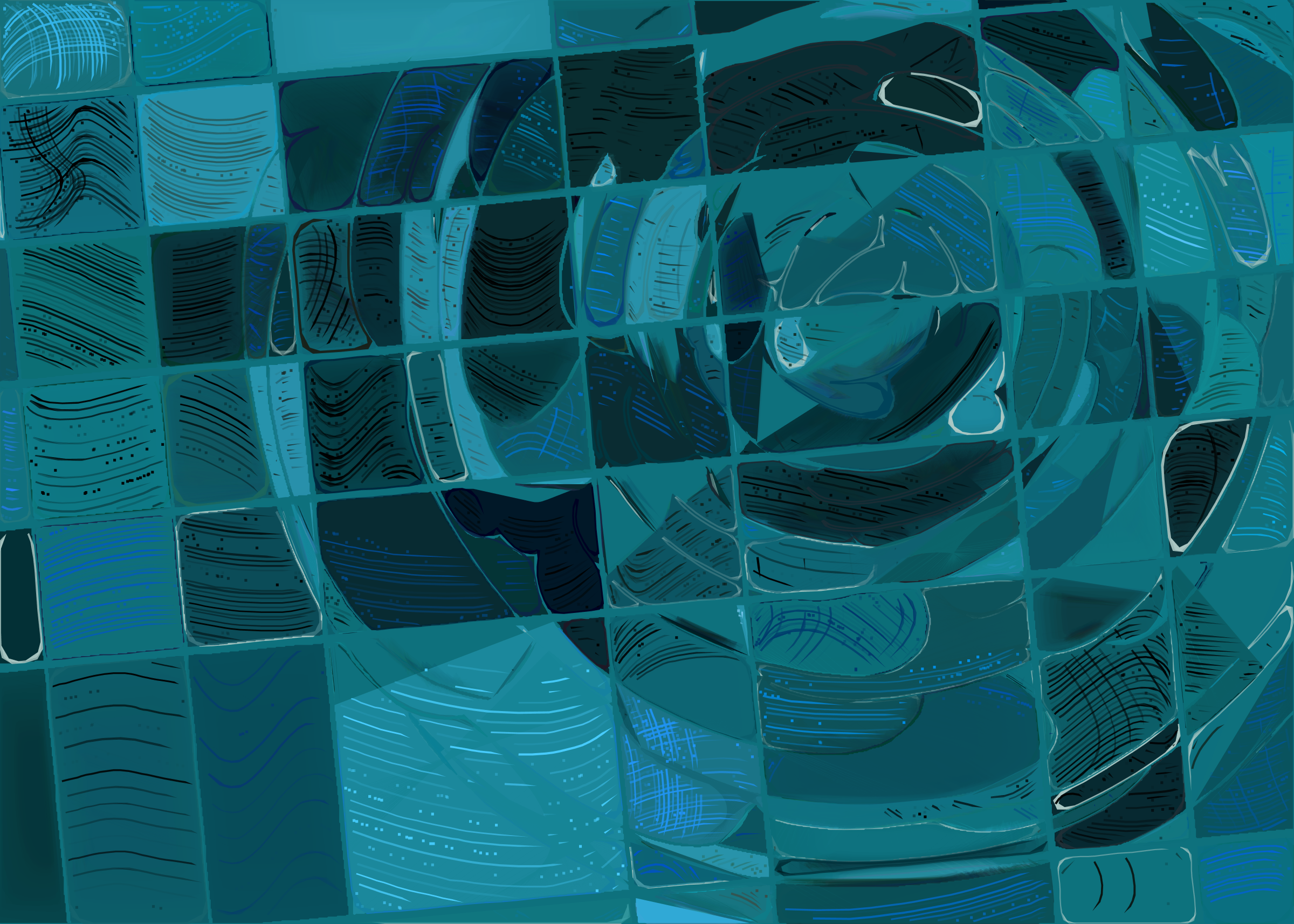 Art Blocks - Art Blocks v2 - Running Moon #182 - NFT # 334000182