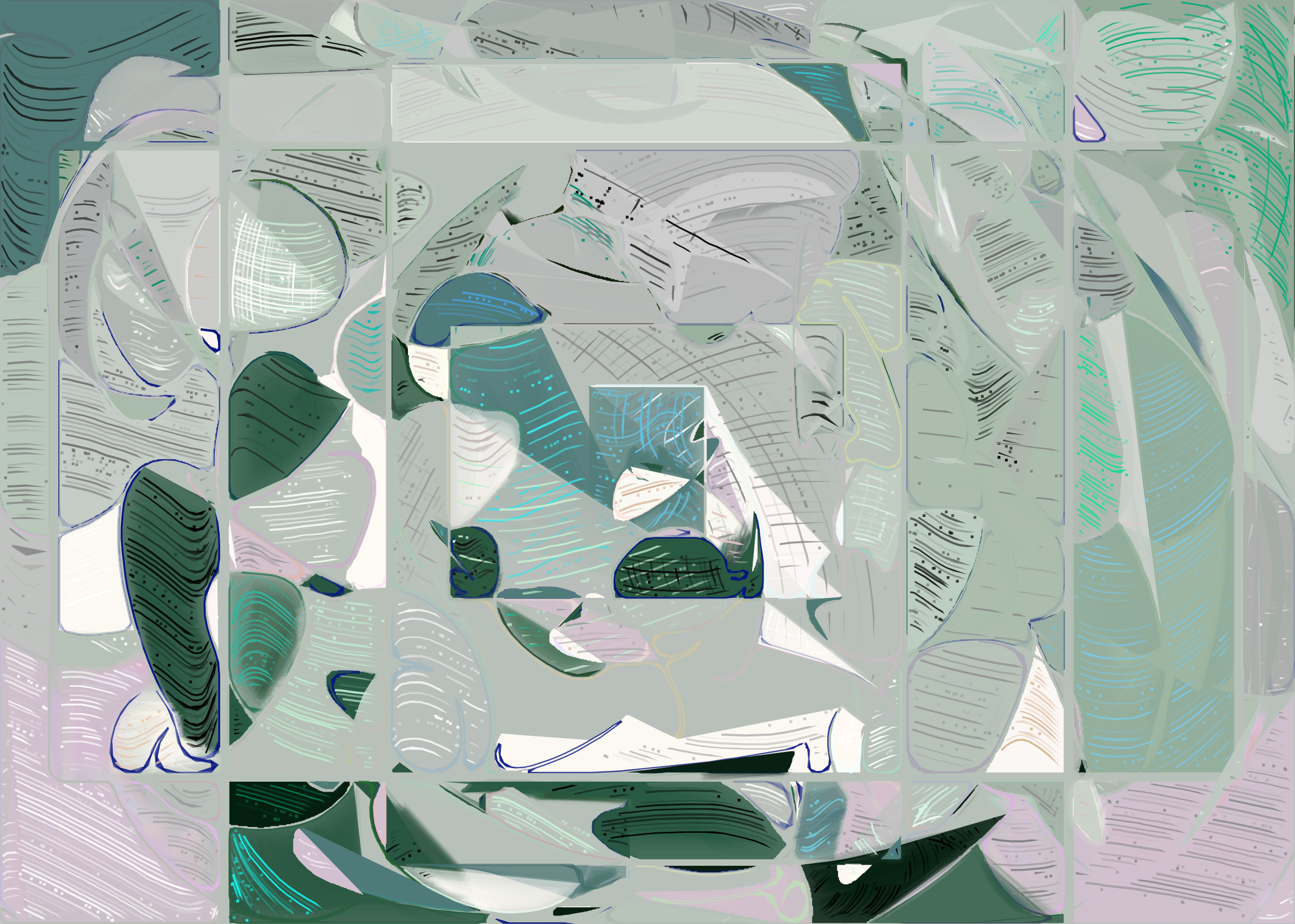 Art Blocks - Art Blocks v2 - Running Moon #183 - NFT # 334000183