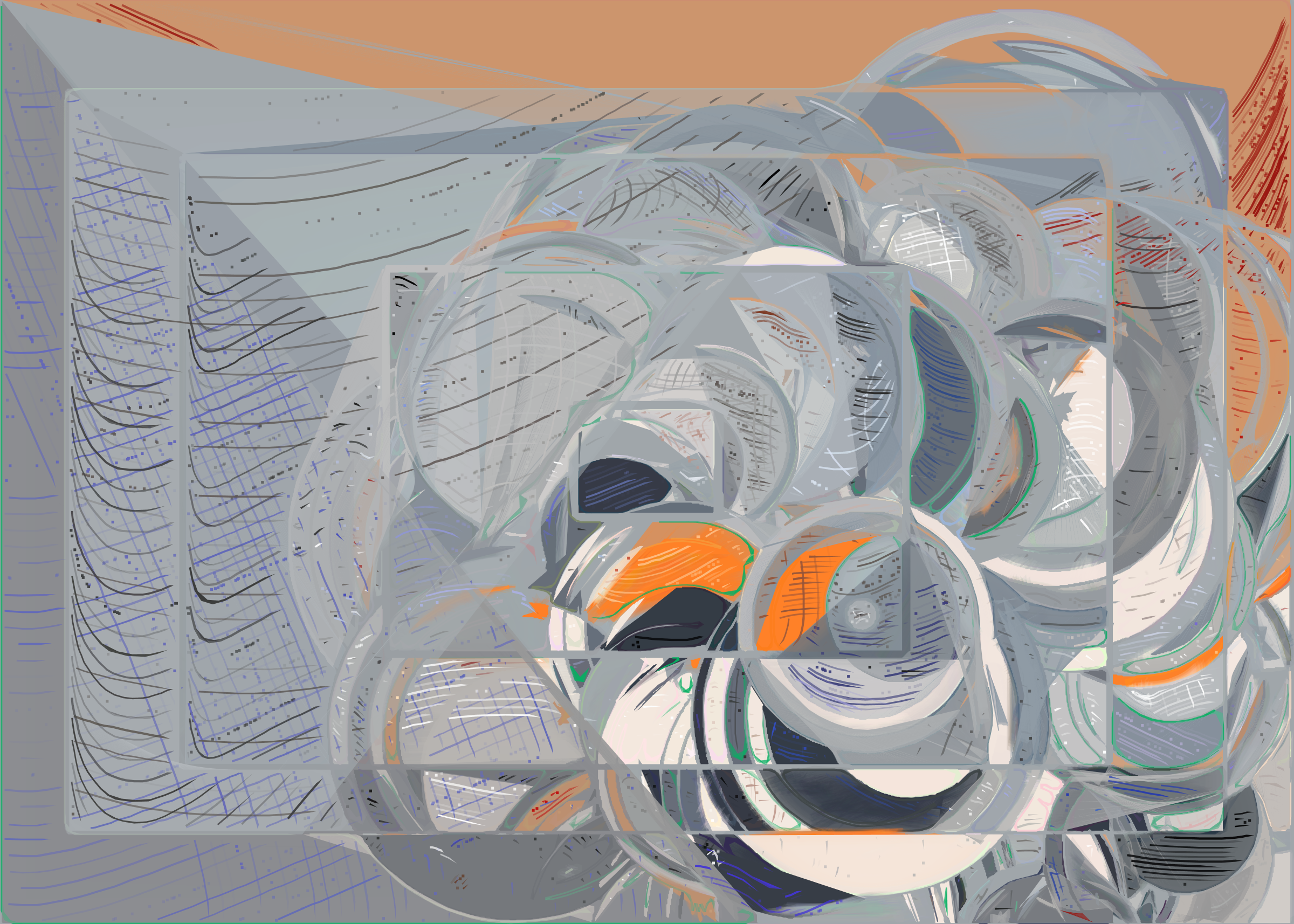 Art Blocks - Art Blocks v2 - Running Moon #210 - NFT # 334000210