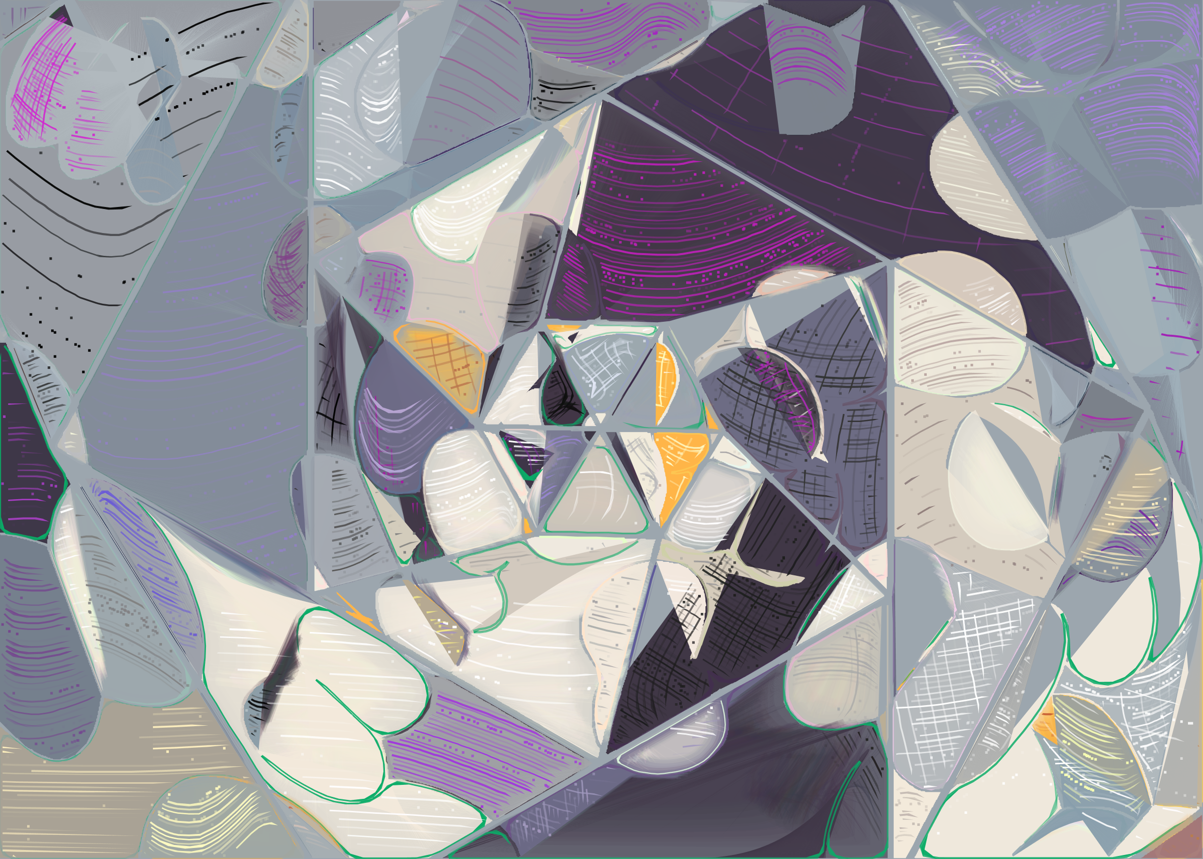 Art Blocks - Art Blocks v2 - Running Moon #216 - NFT # 334000216