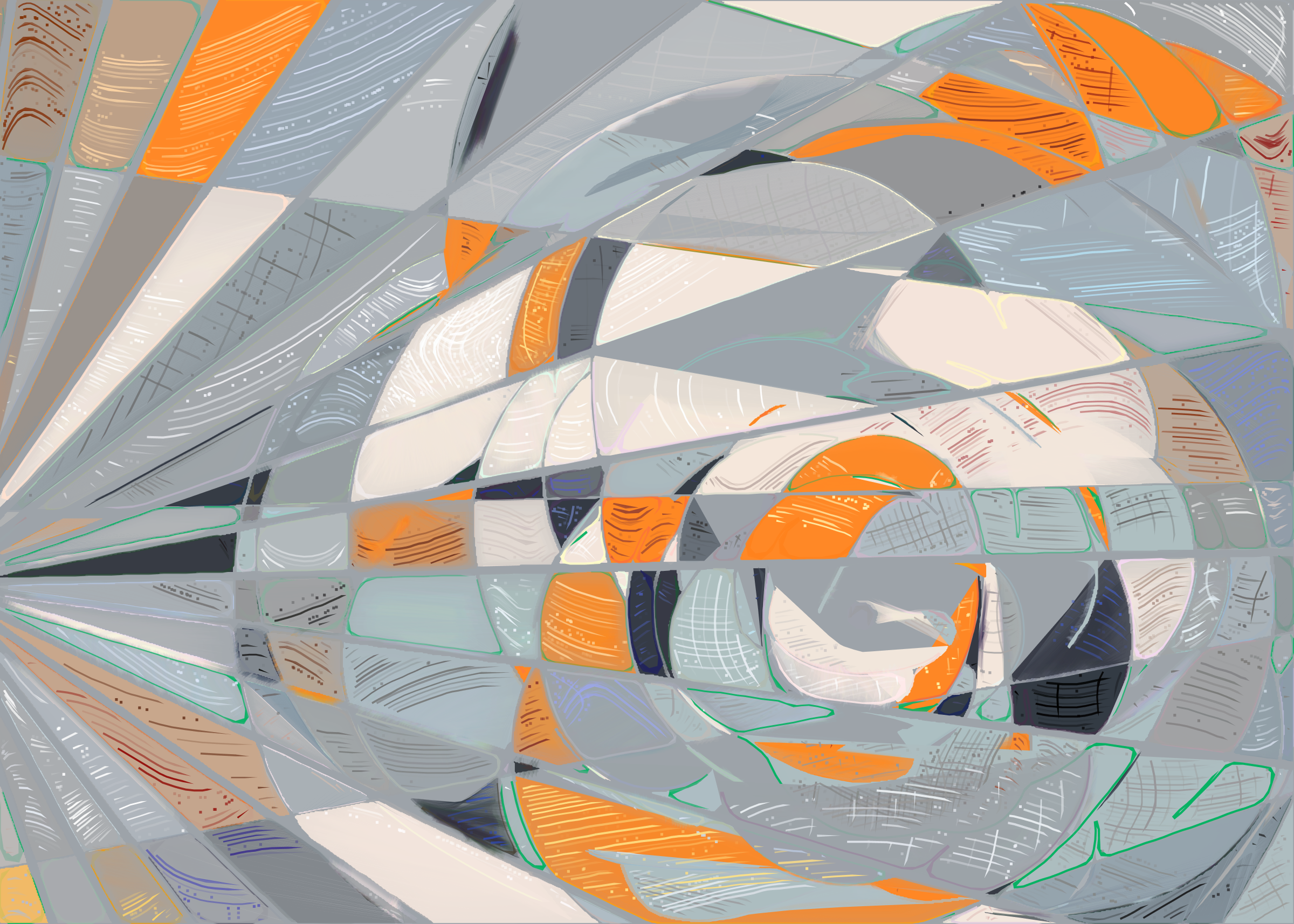 Art Blocks - Art Blocks v2 - Running Moon #220 - NFT # 334000220