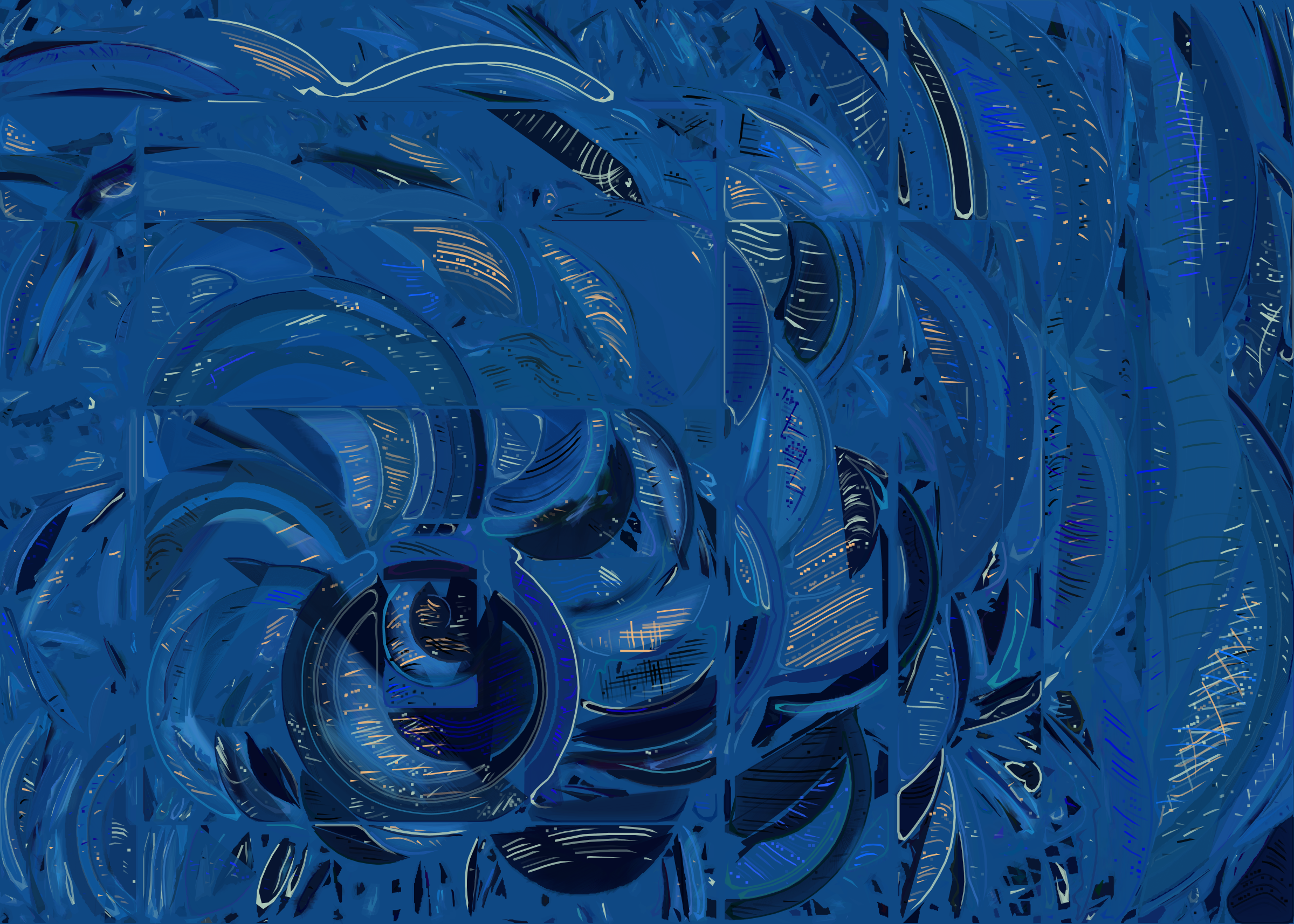 Art Blocks - Art Blocks v2 - Running Moon #227 - NFT # 334000227