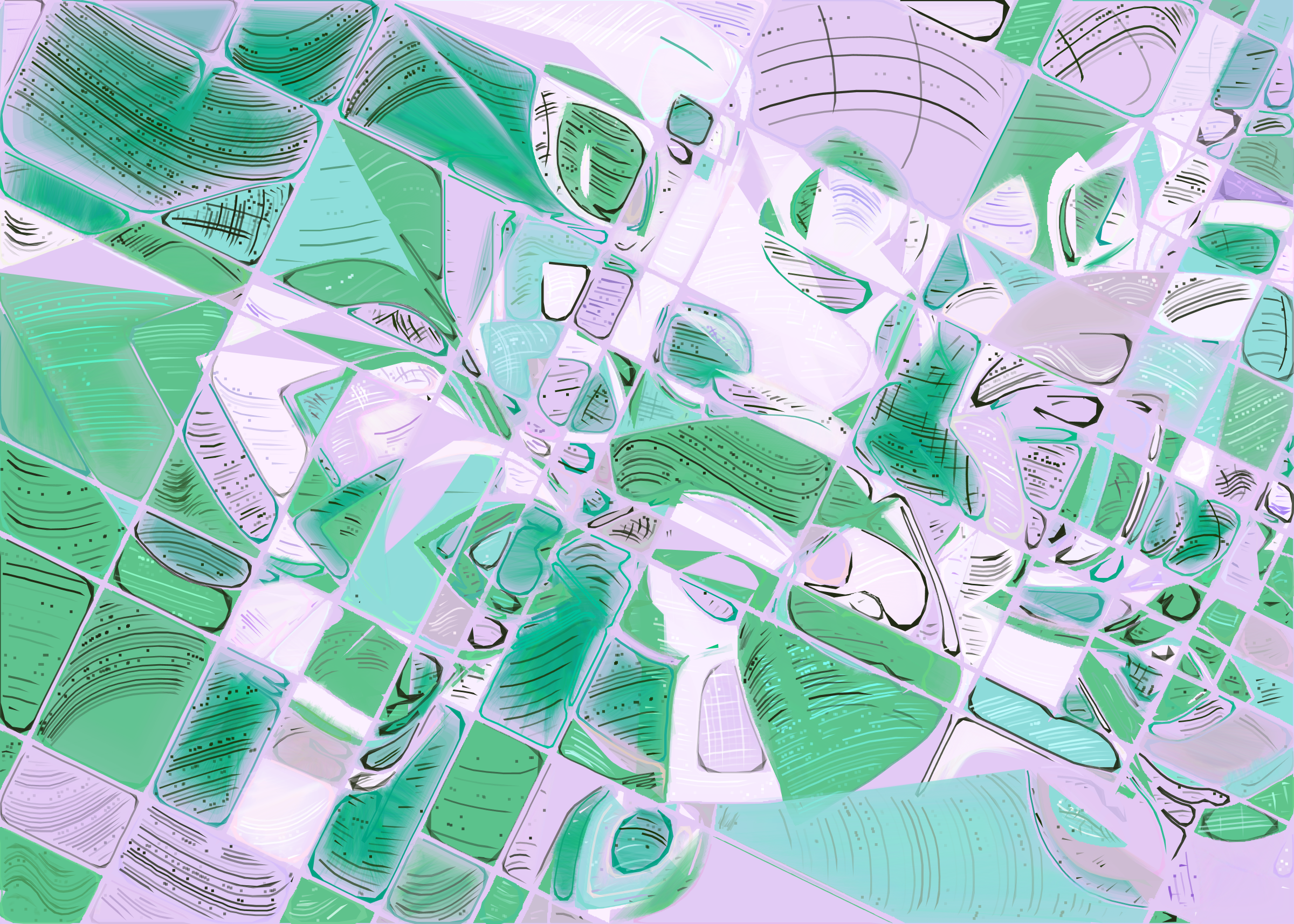 Art Blocks - Art Blocks v2 - Running Moon #237 - NFT # 334000237