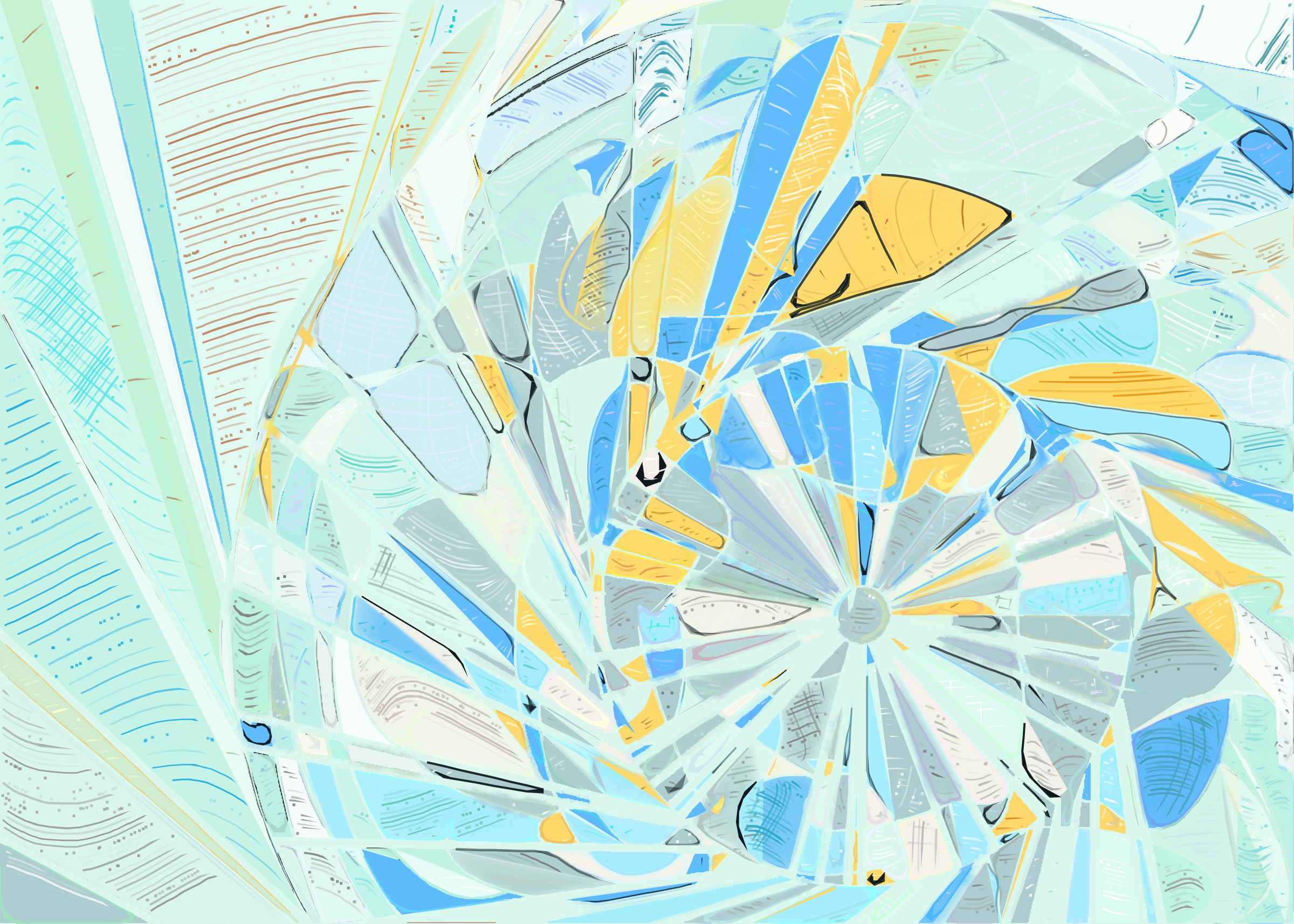 Art Blocks - Art Blocks v2 - Running Moon #254 - NFT # 334000254