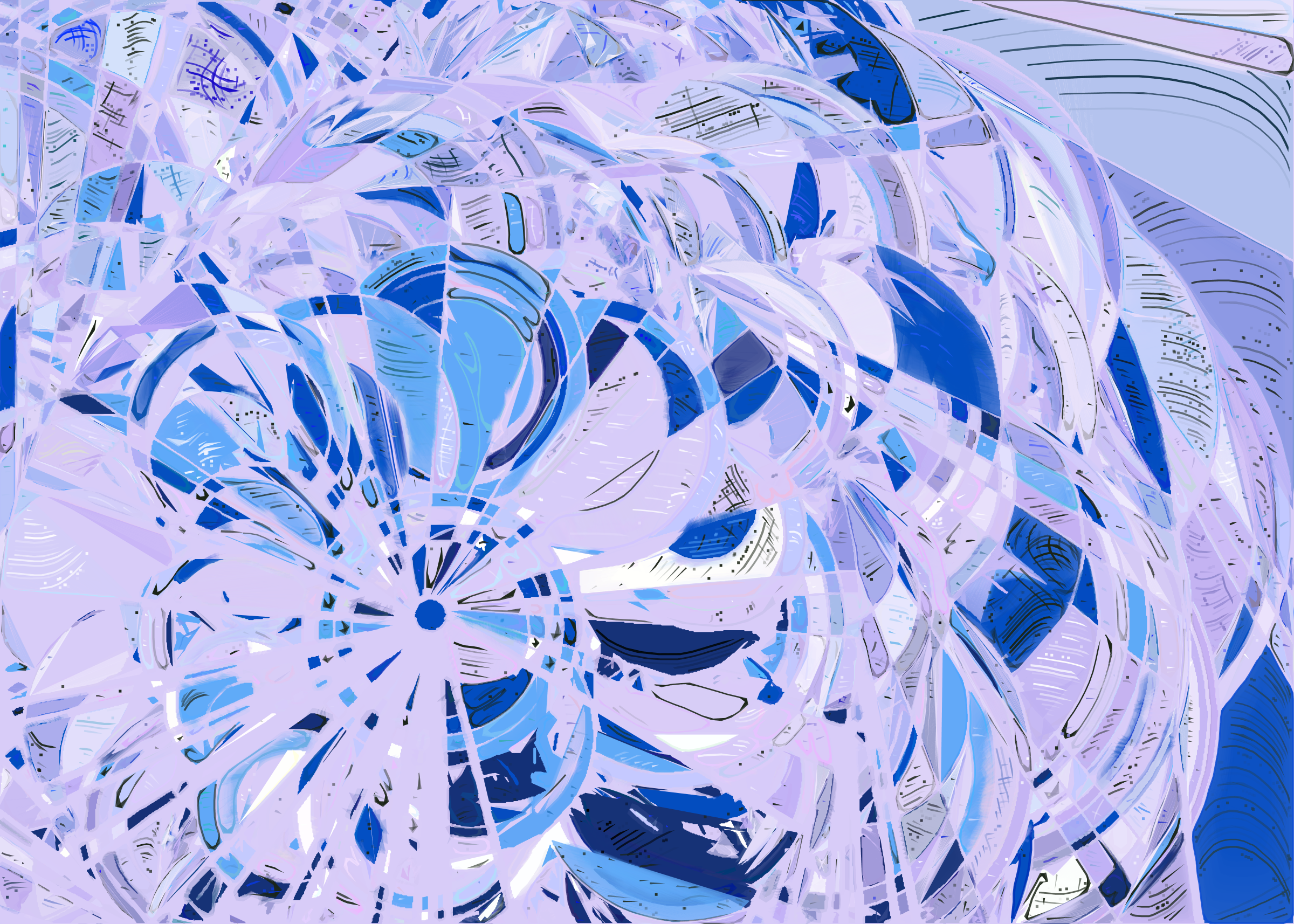 Art Blocks - Art Blocks v2 - Running Moon #260 - NFT # 334000260