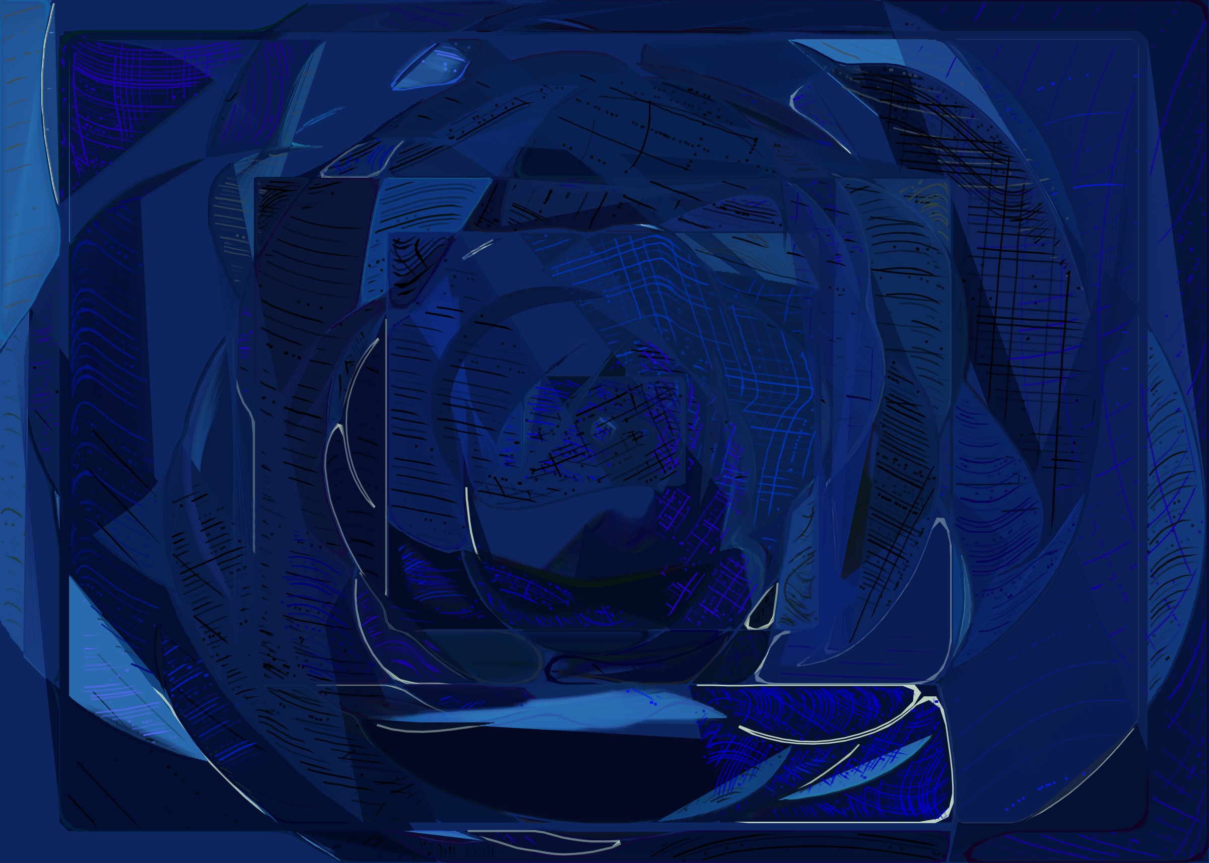 Art Blocks - Art Blocks v2 - Running Moon #278 - NFT # 334000278