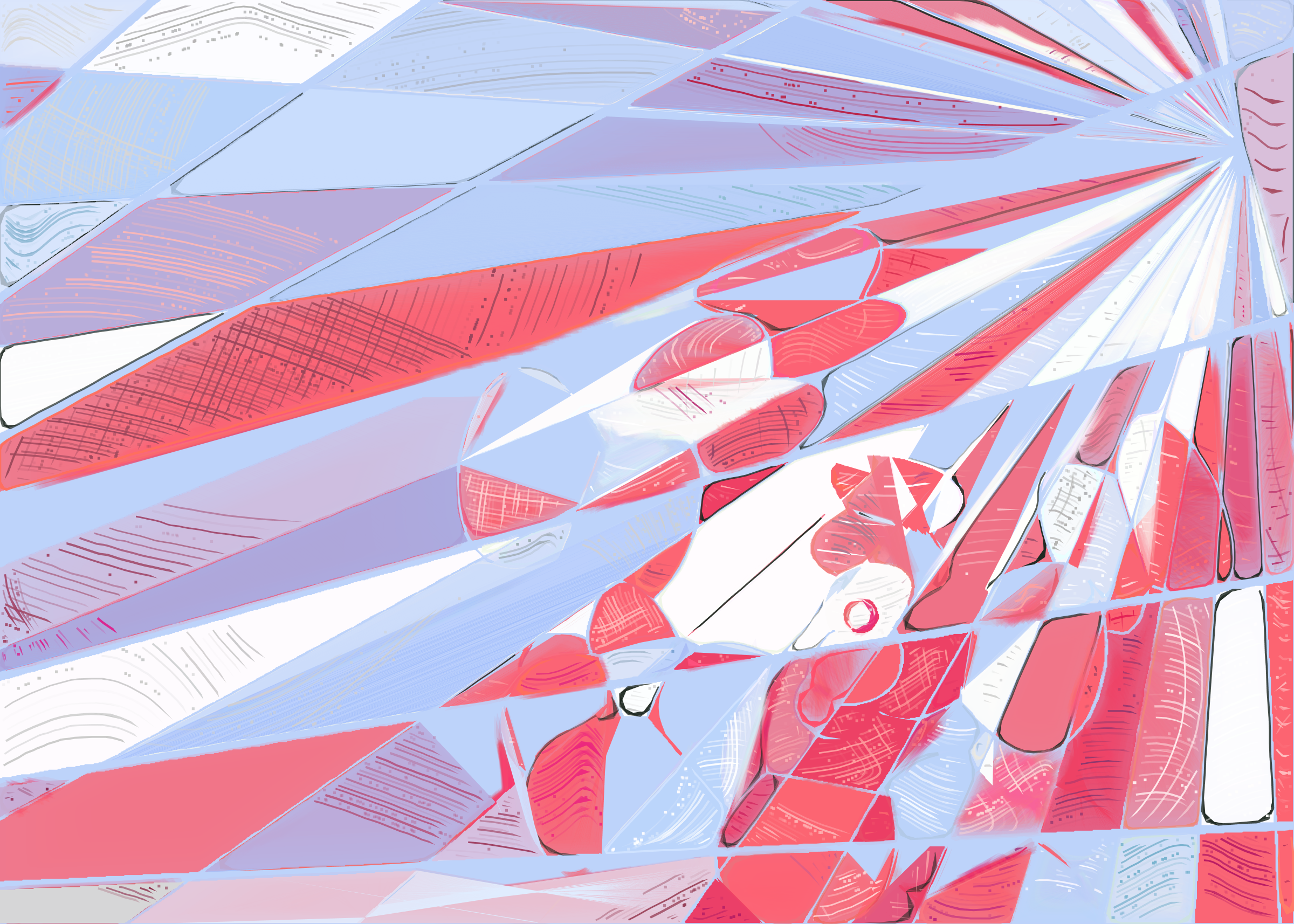 Art Blocks - Art Blocks v2 - Running Moon #286 - NFT # 334000286