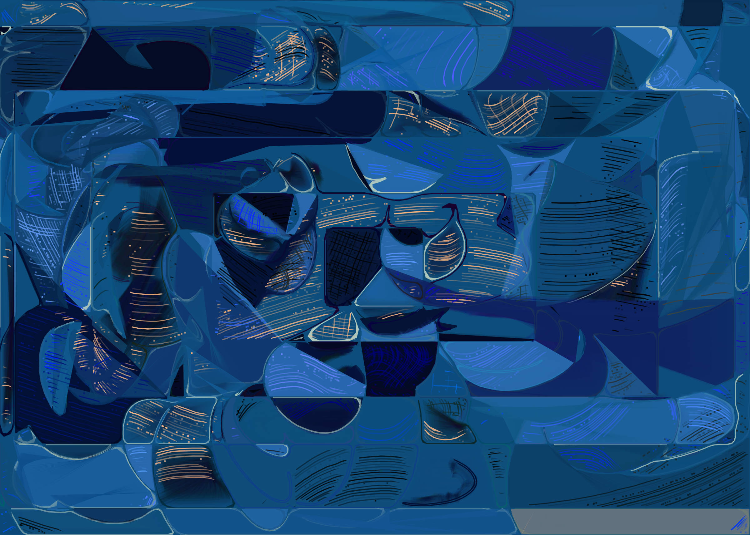 Art Blocks - Art Blocks v2 - Running Moon #292 - NFT # 334000292