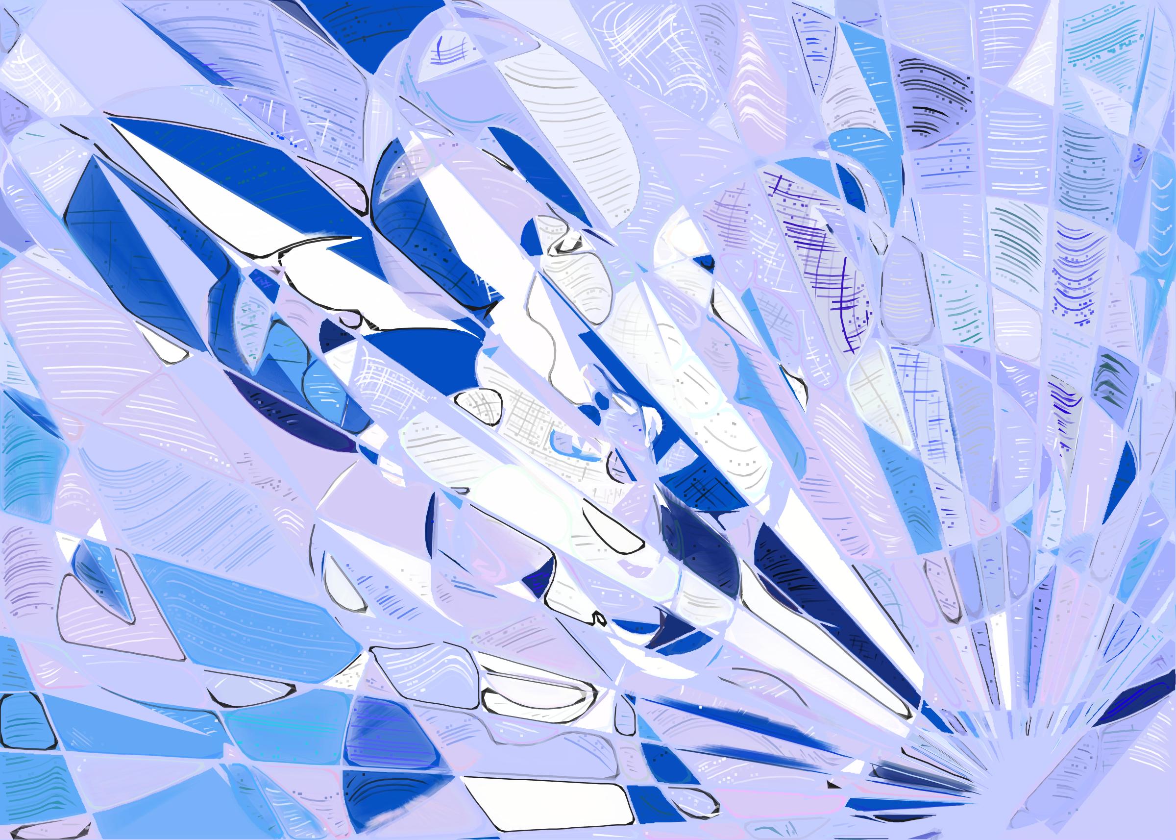 Art Blocks - Art Blocks v2 - Running Moon #297 - NFT # 334000297