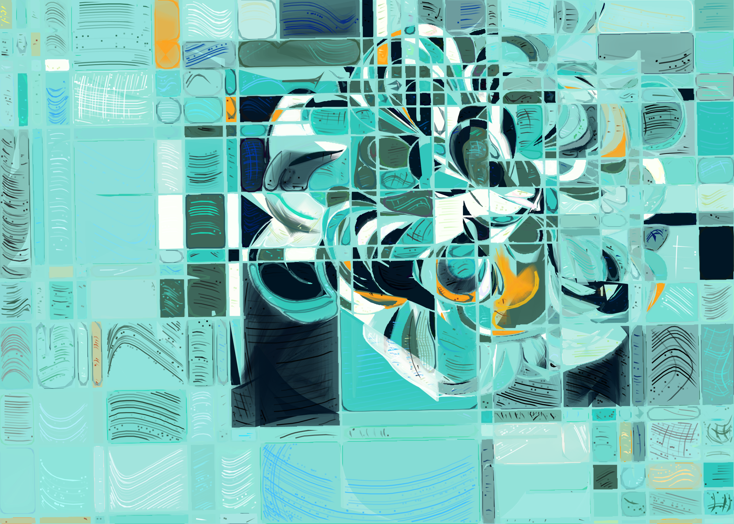 Art Blocks - Art Blocks v2 - Running Moon #300 - NFT # 334000300