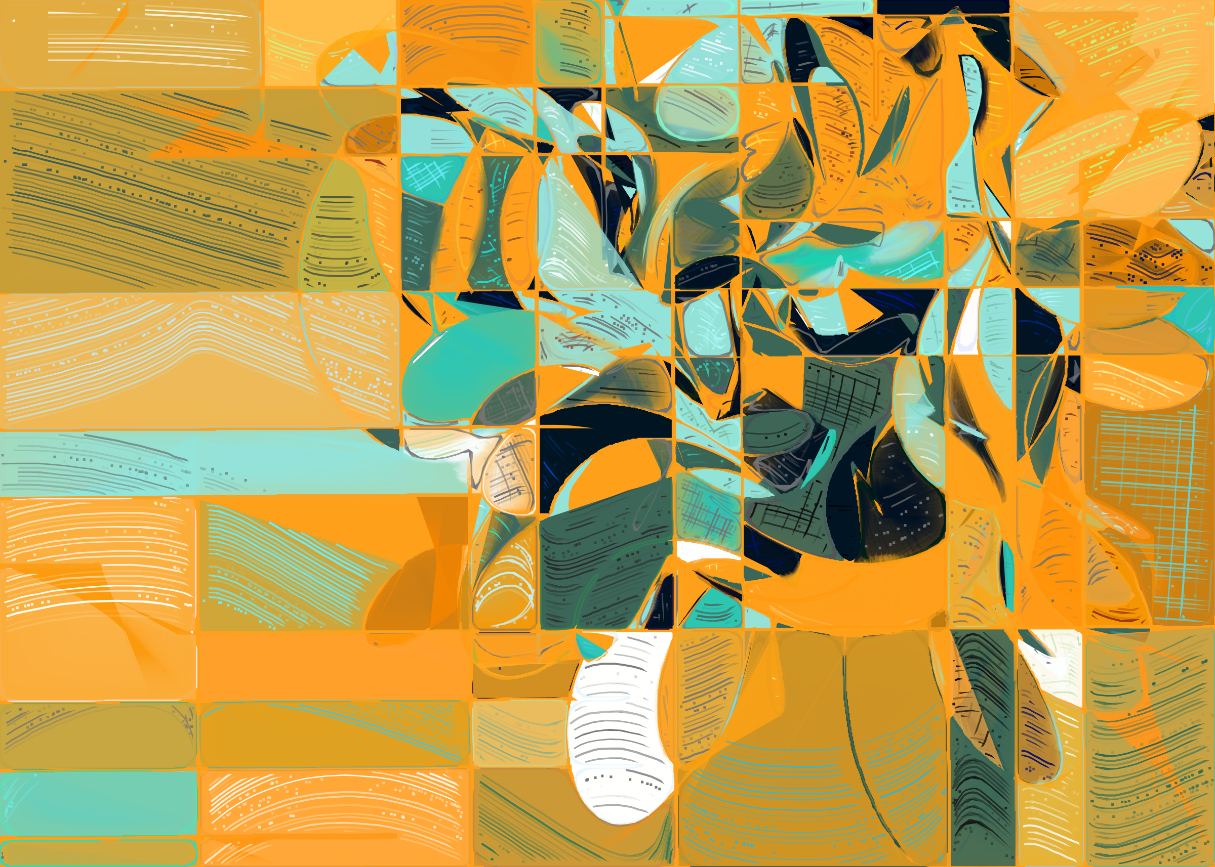 Art Blocks - Art Blocks v2 - Running Moon #301 - NFT # 334000301