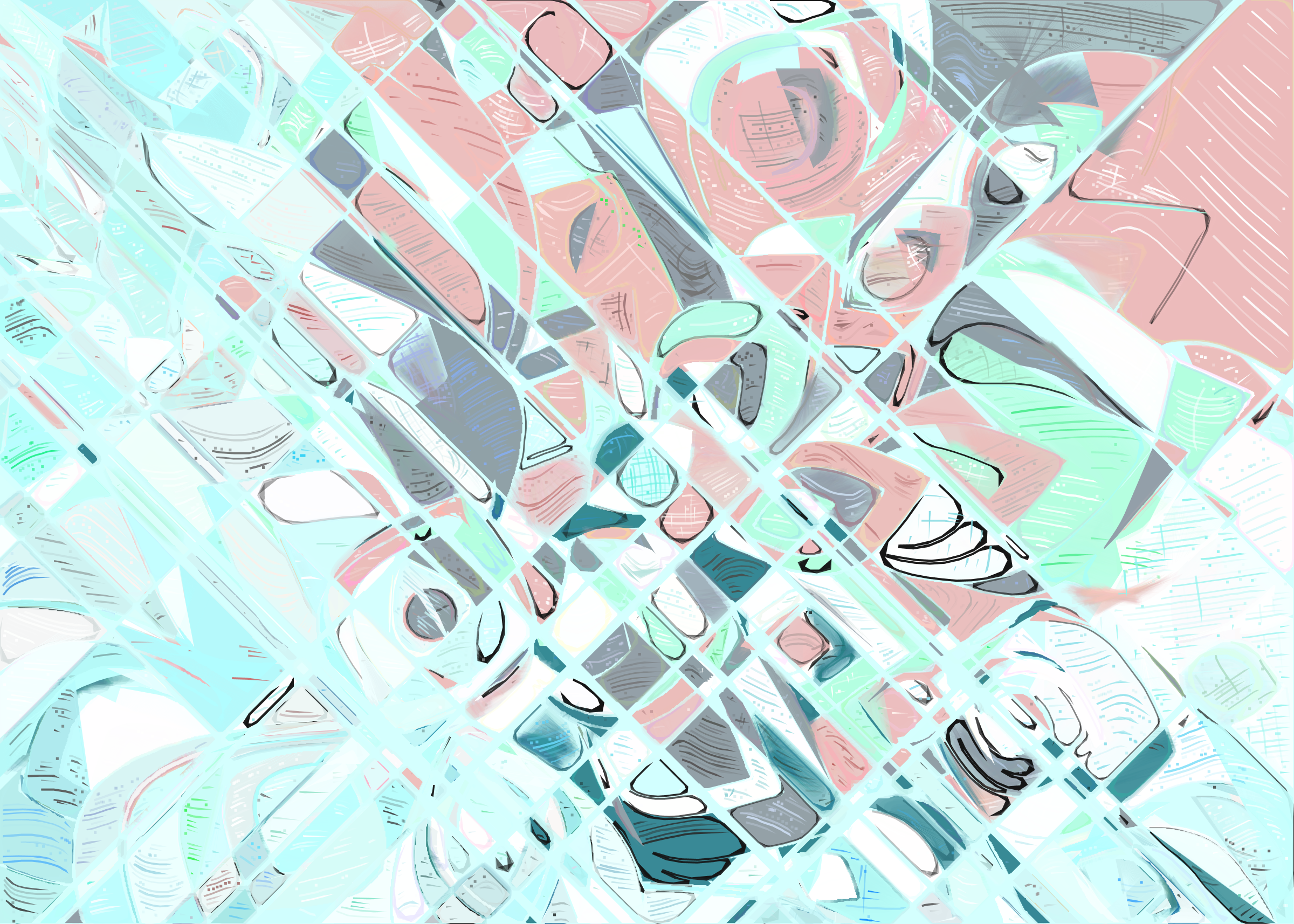 Art Blocks - Art Blocks v2 - Running Moon #302 - NFT # 334000302