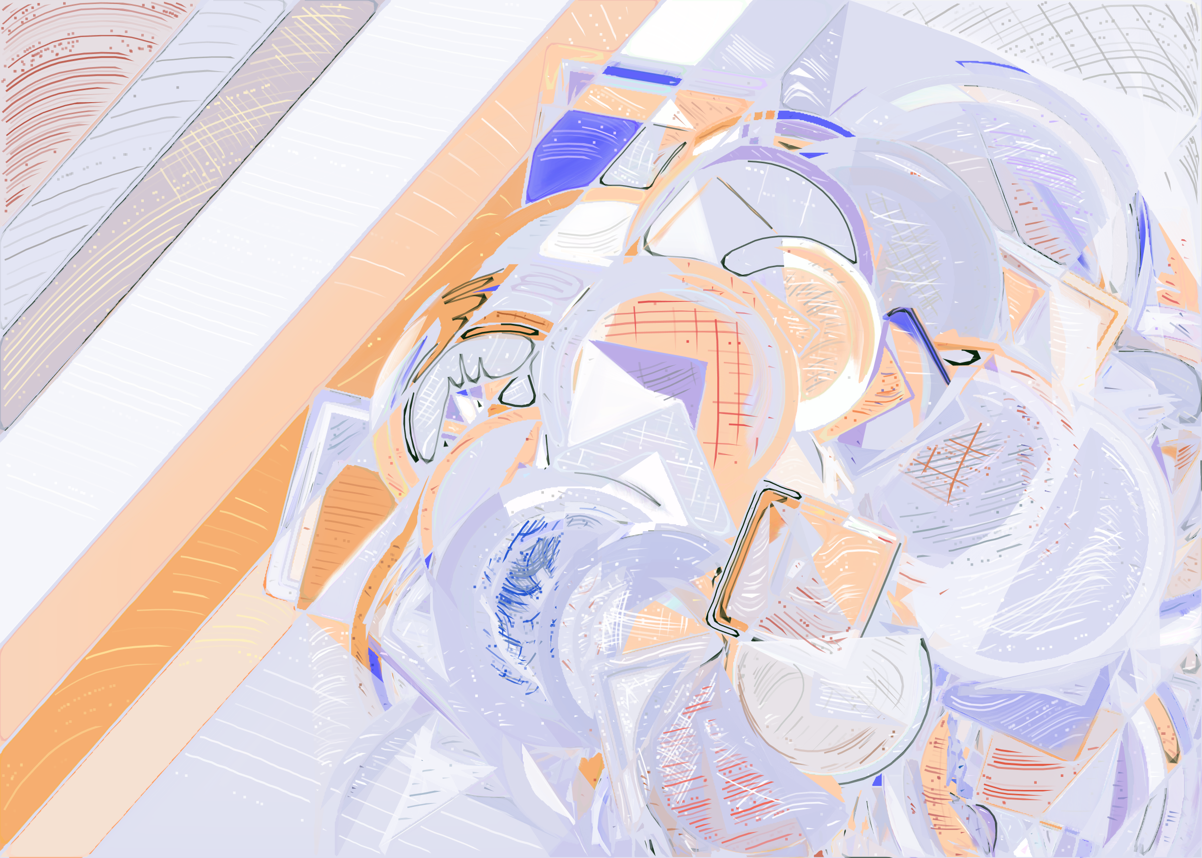 Art Blocks - Art Blocks v2 - Running Moon #305 - NFT # 334000305